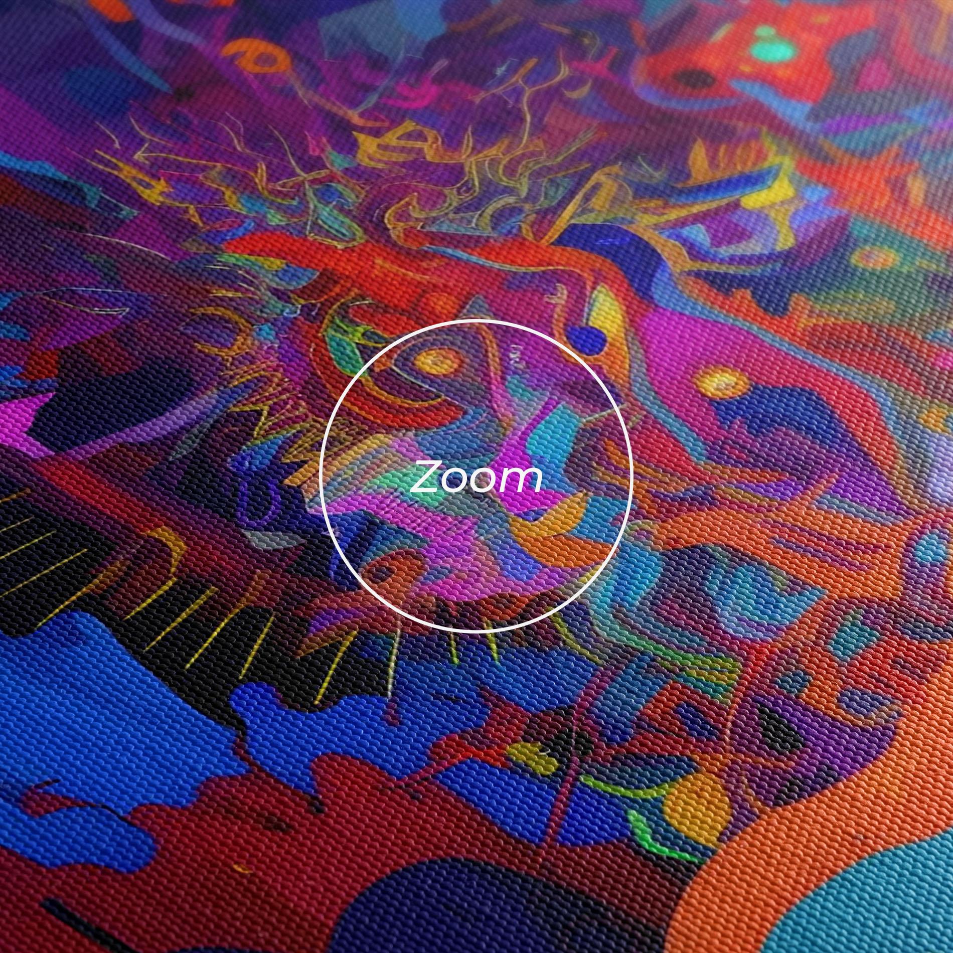 Картина на платно Abstract Color Work mockup 3