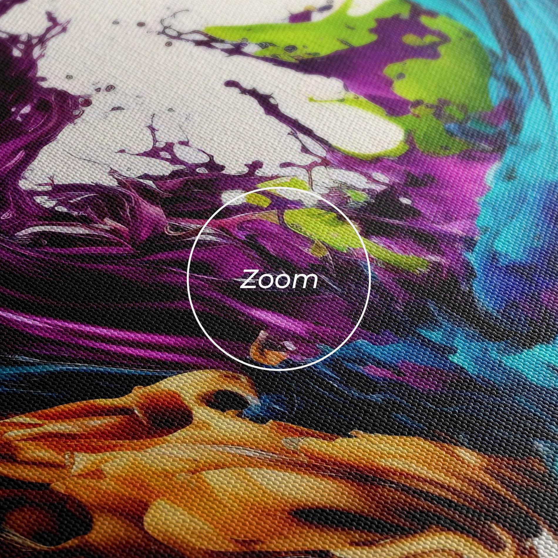 Картина на платно Dark Purple Splash mockup 3