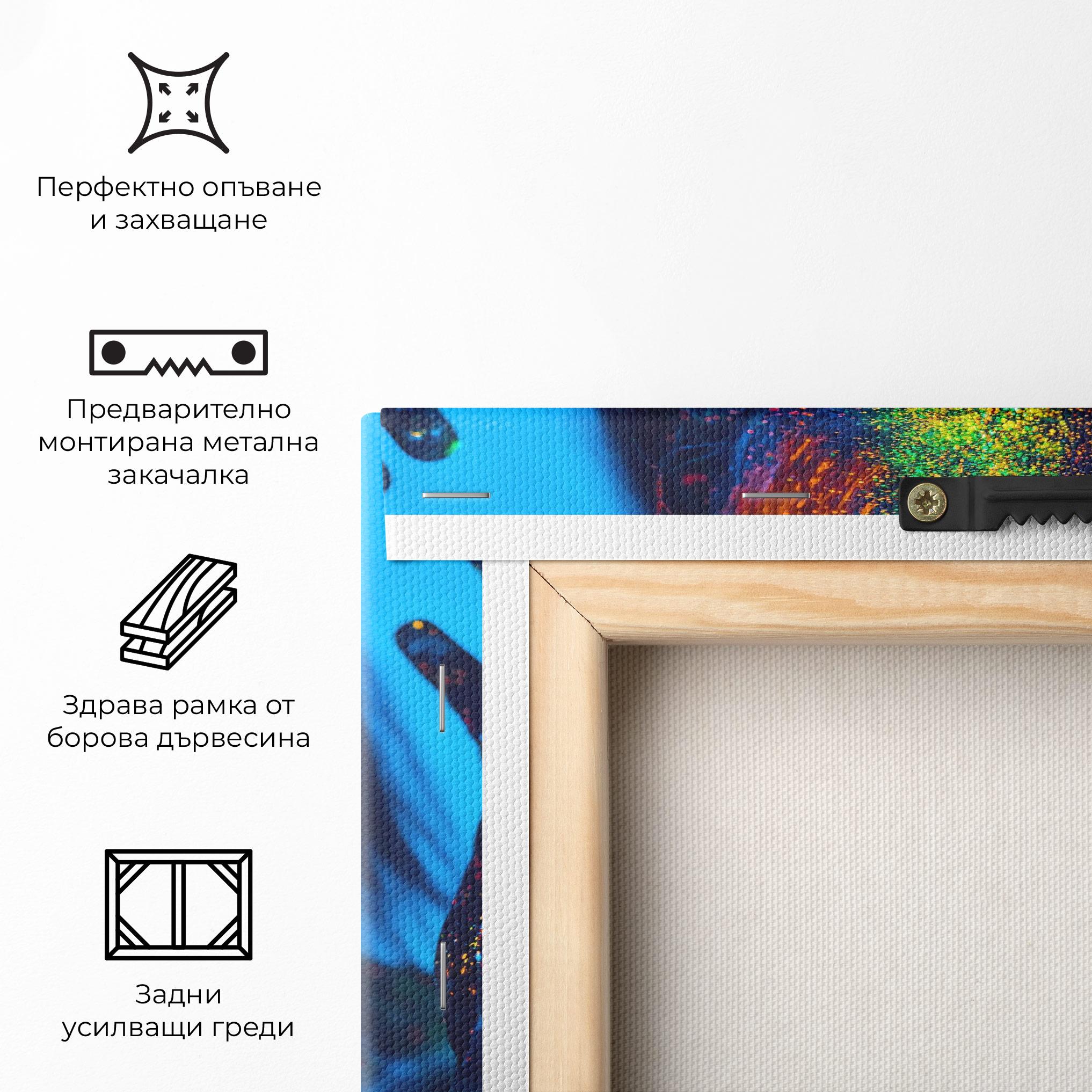 Картина на платно Fluorescent Couple mockup 5