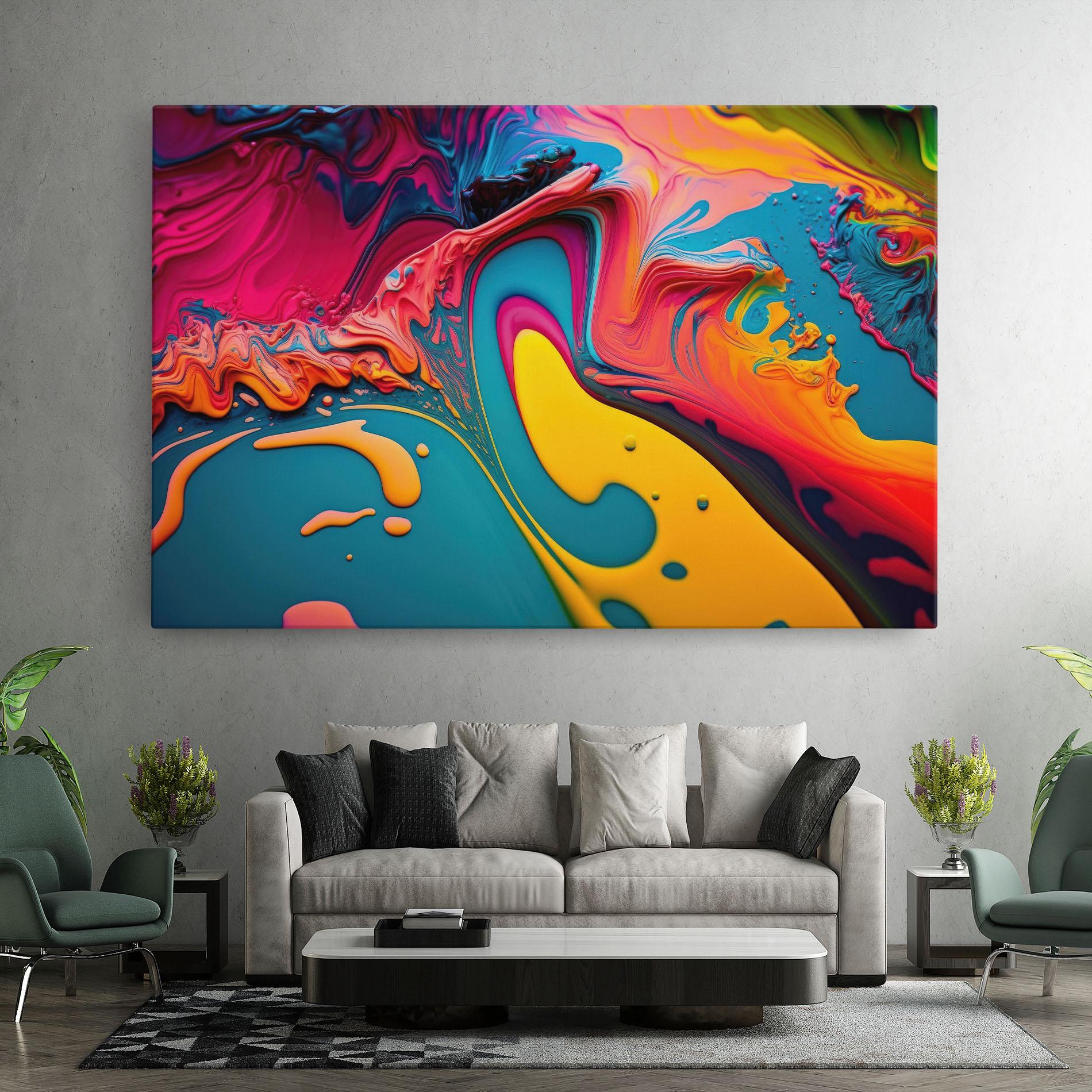 Картина на платно Acrylic Close Up mockup 7