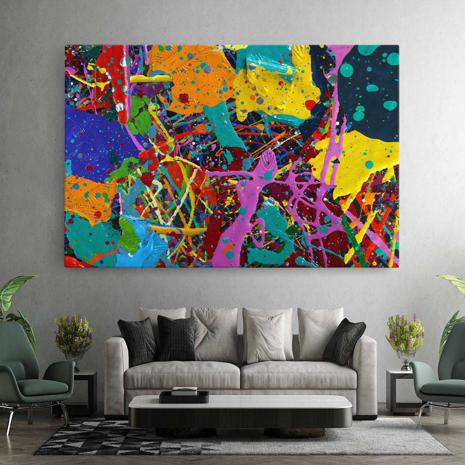 Картина на платно Dark Panorama mockup 7