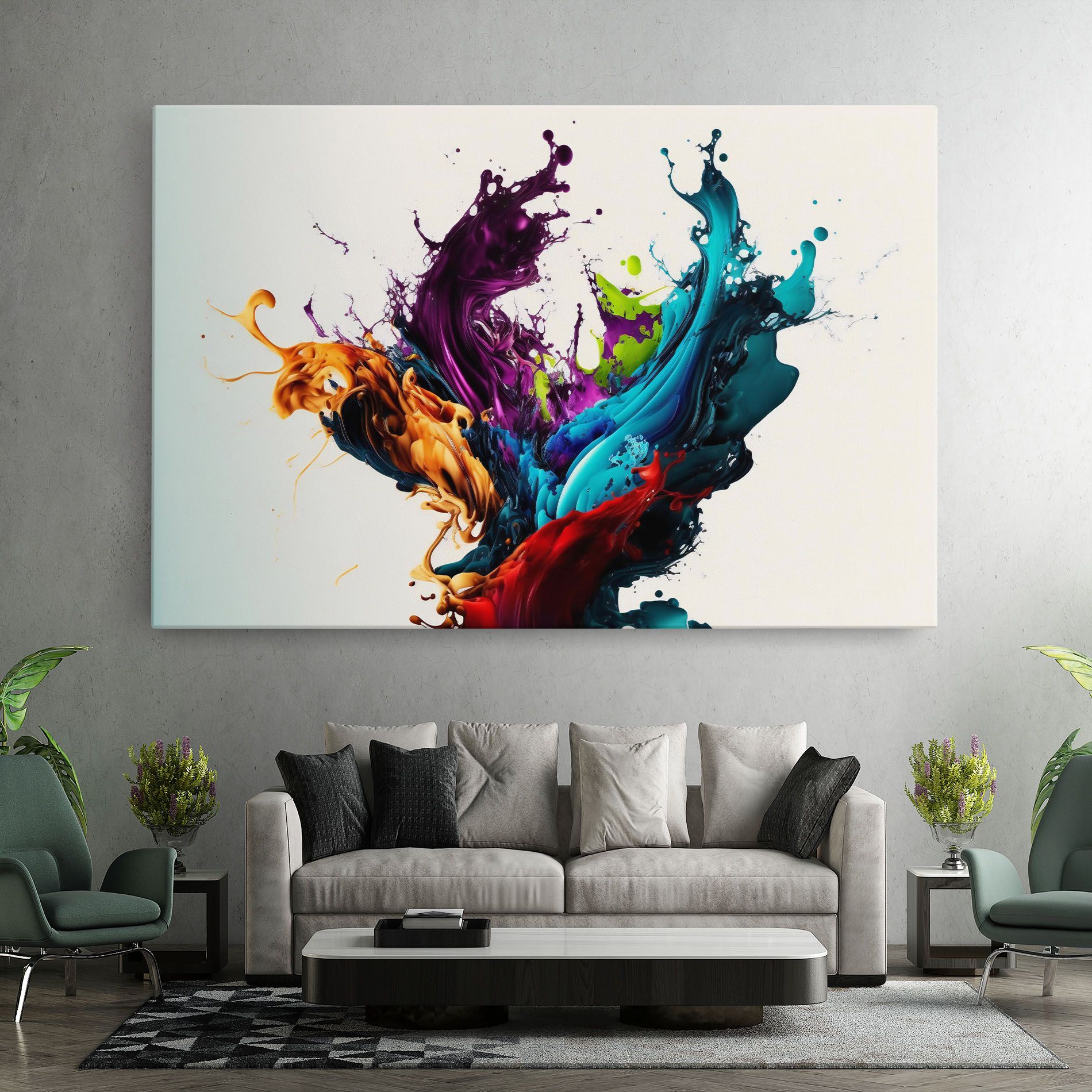 Dark Purple Splash mockup 7