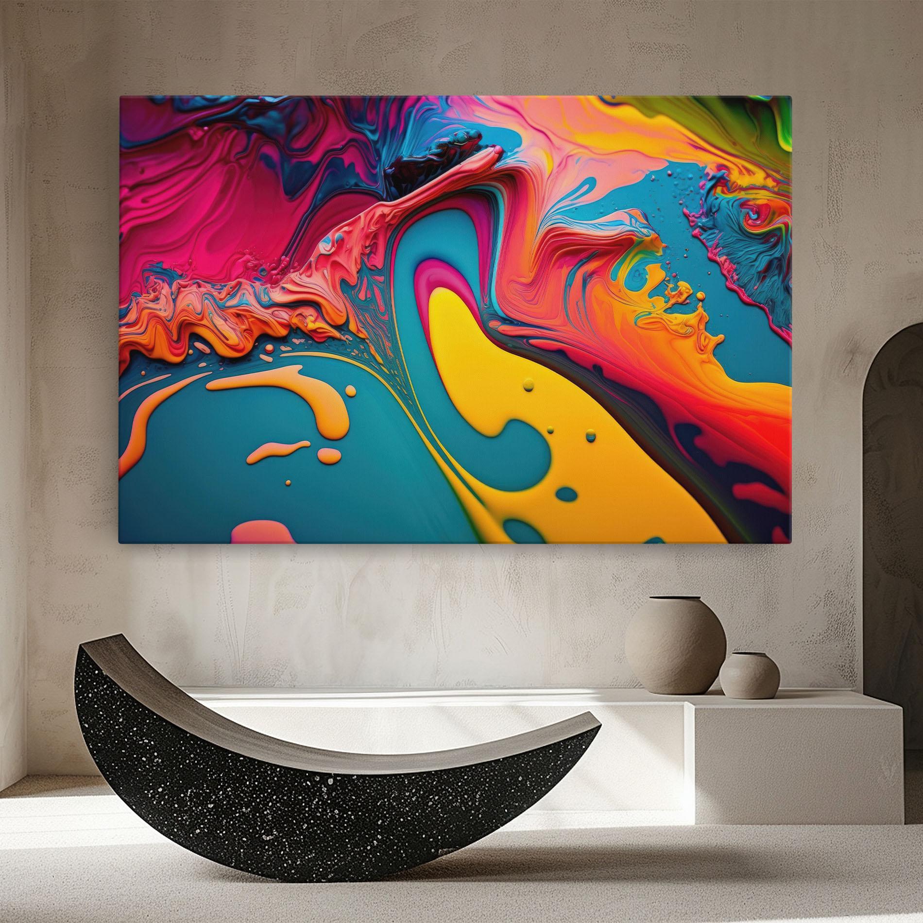 Картина на платно Acrylic Close Up mockup 8