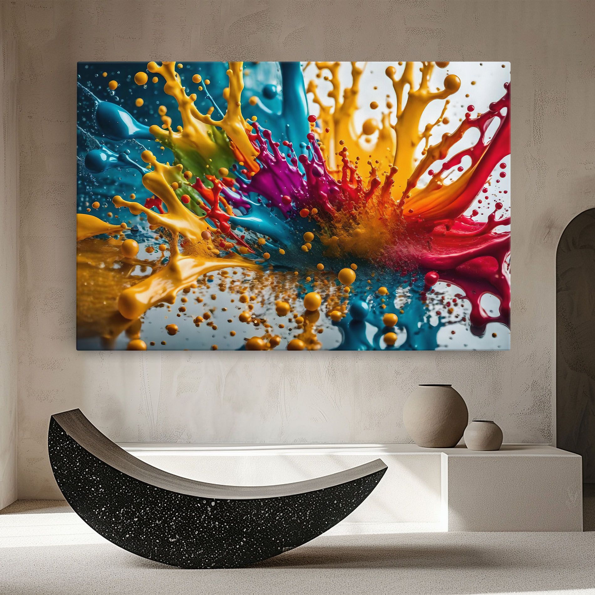 Colorful Water Splash mockup 8