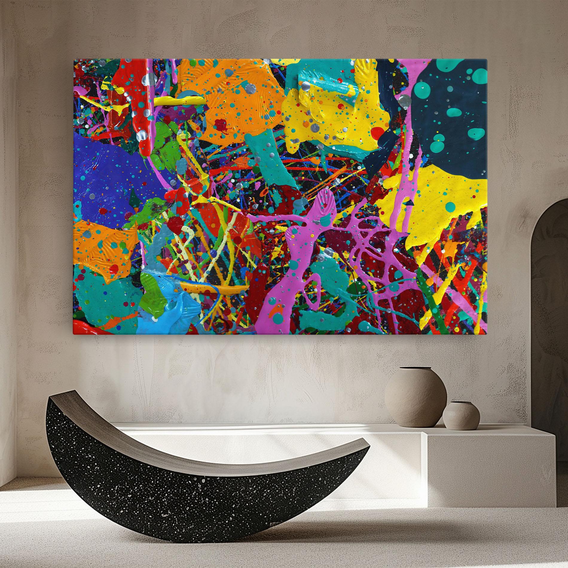 Картина на платно Dark Panorama mockup 8