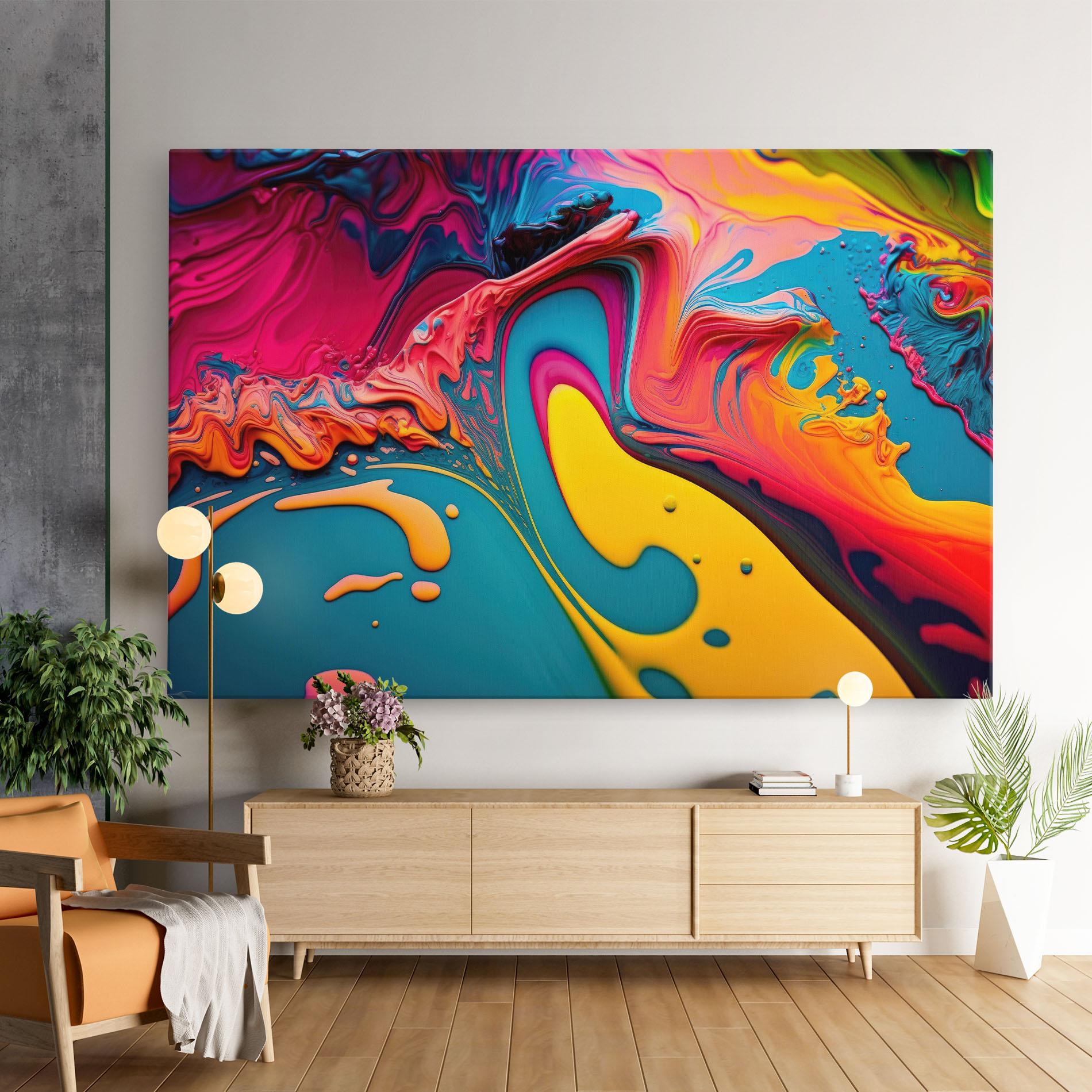 Картина на платно Acrylic Close Up mockup 9