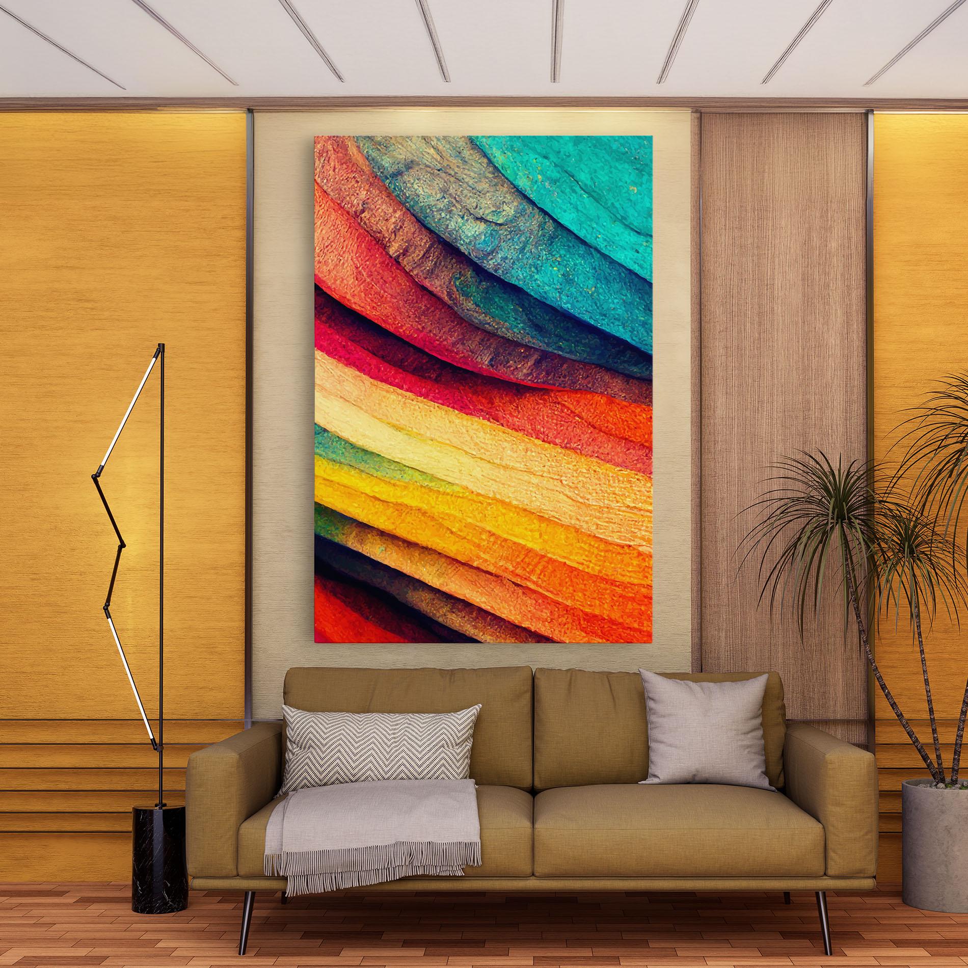 Картина на платно Autumn Abstract Color mockup 9