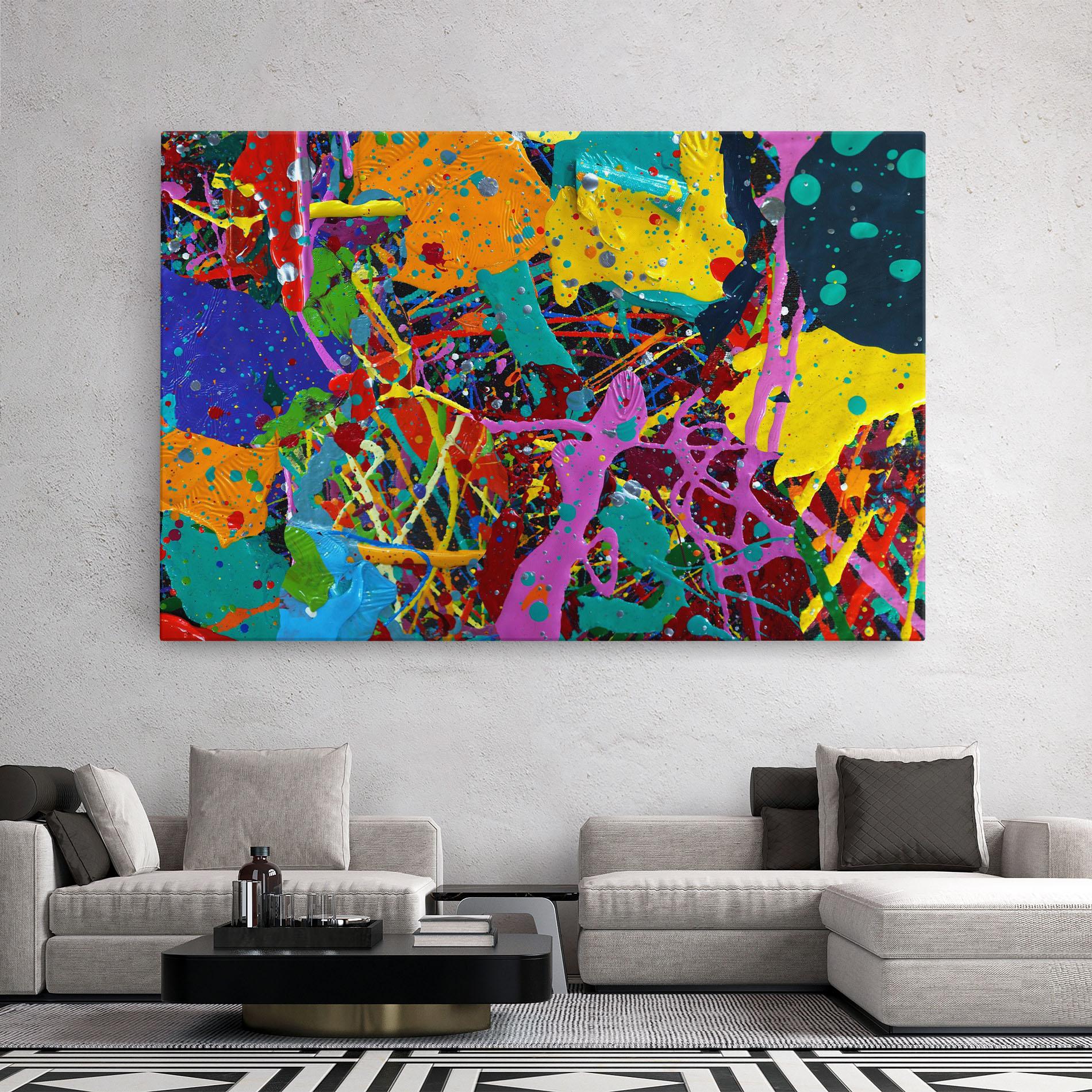 Картина на платно Dark Panorama mockup 2