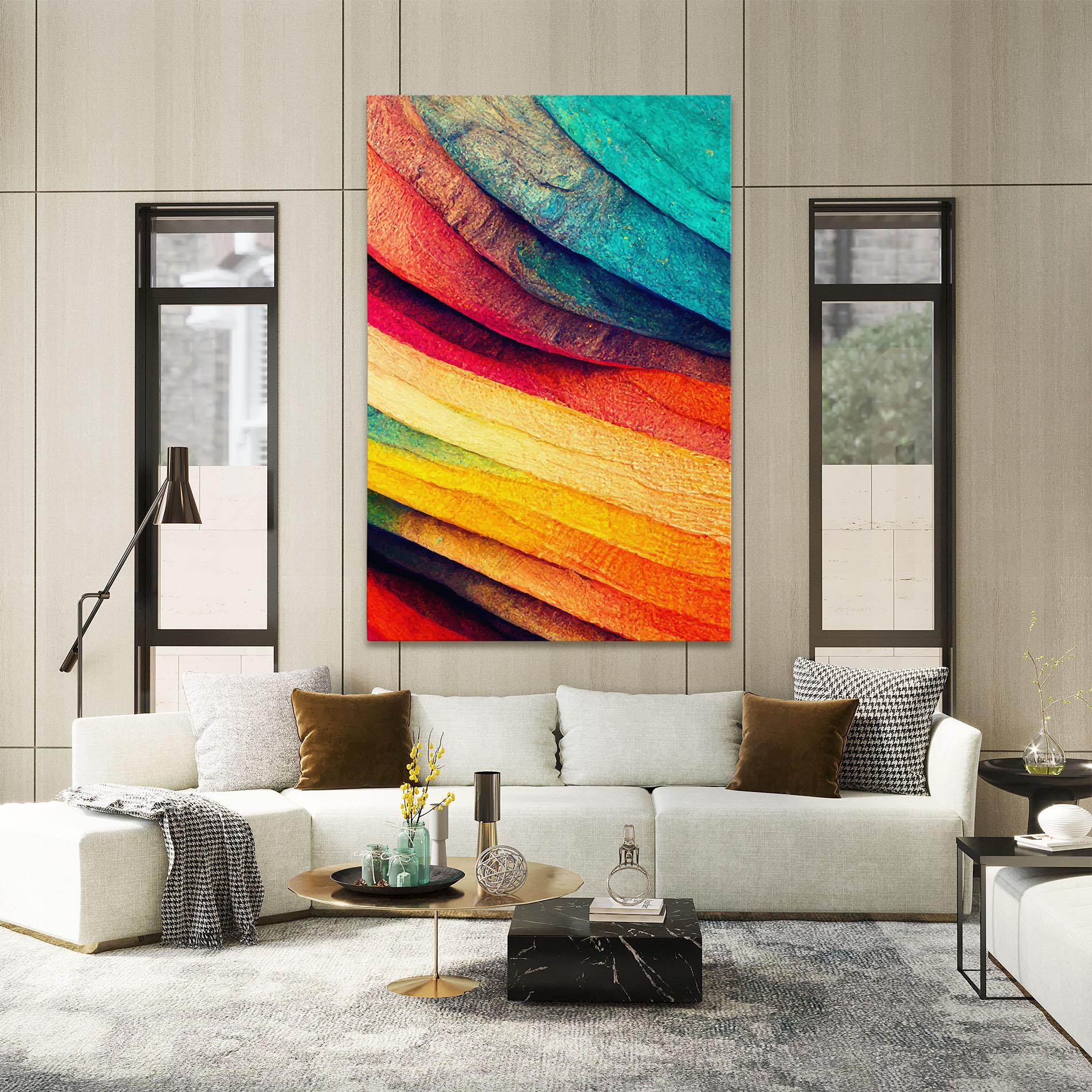 Картина на платно Autumn Abstract Color mockup 2