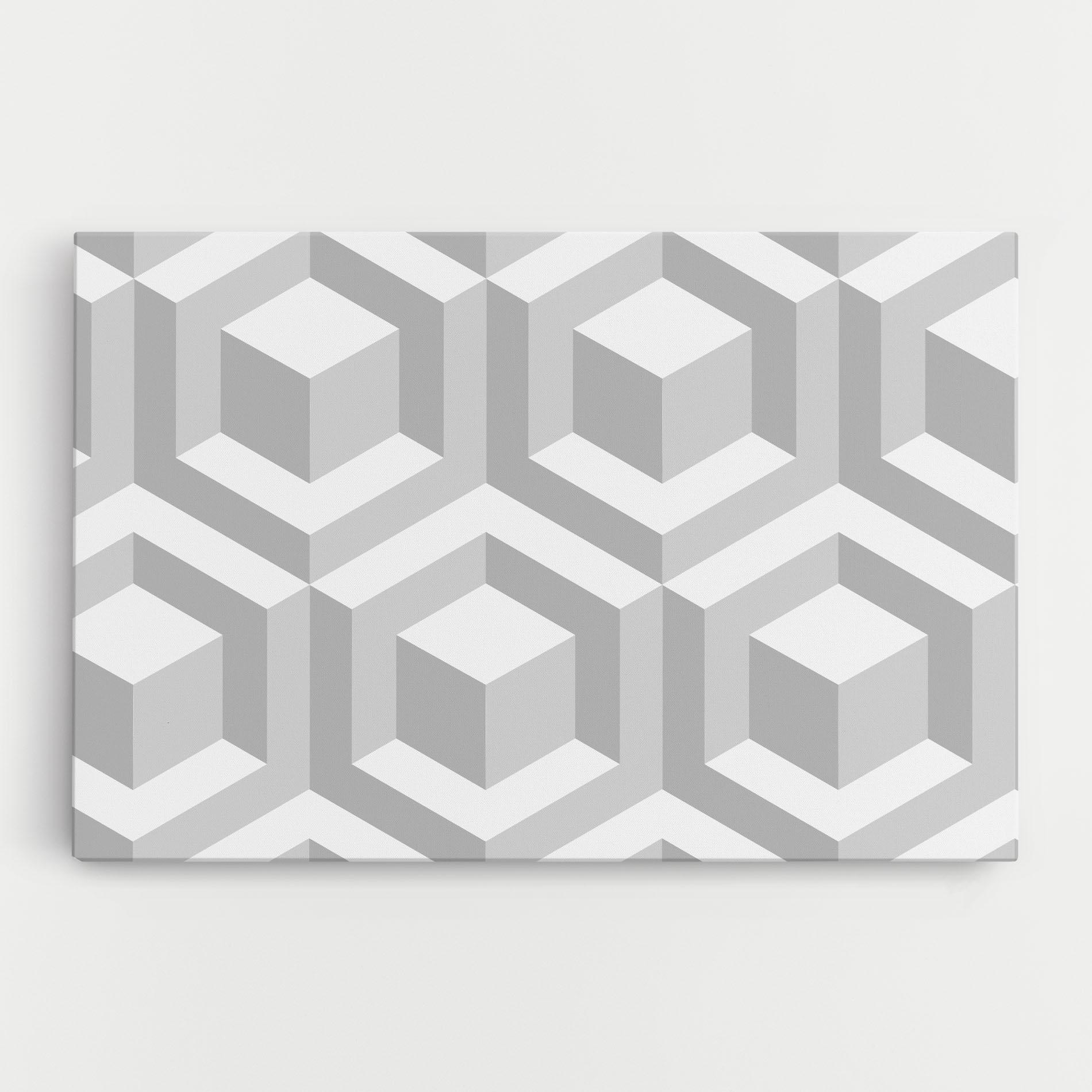 Картина на платно 3d Square mockup 0