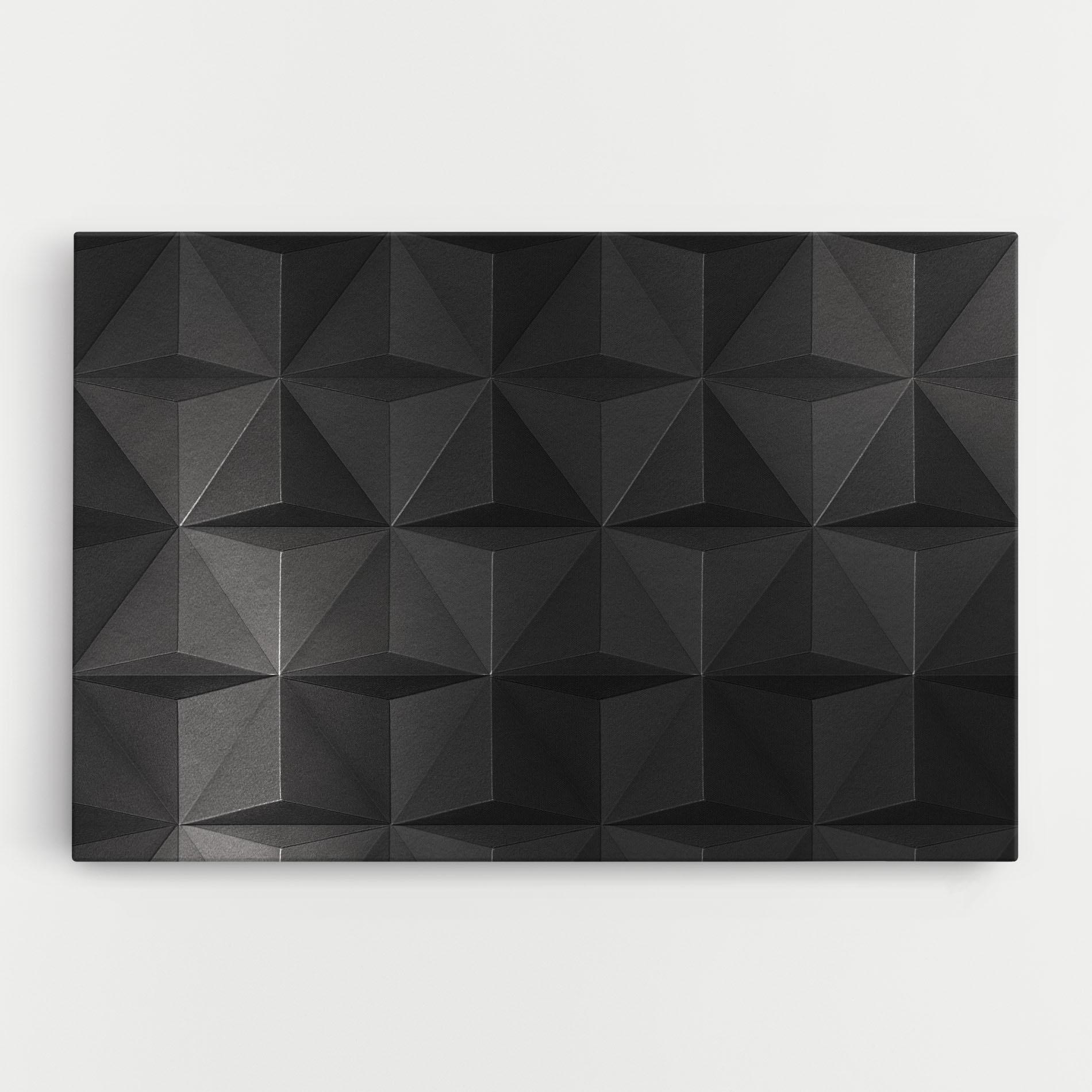 Картина на платно Black Shade Triangle mockup 0