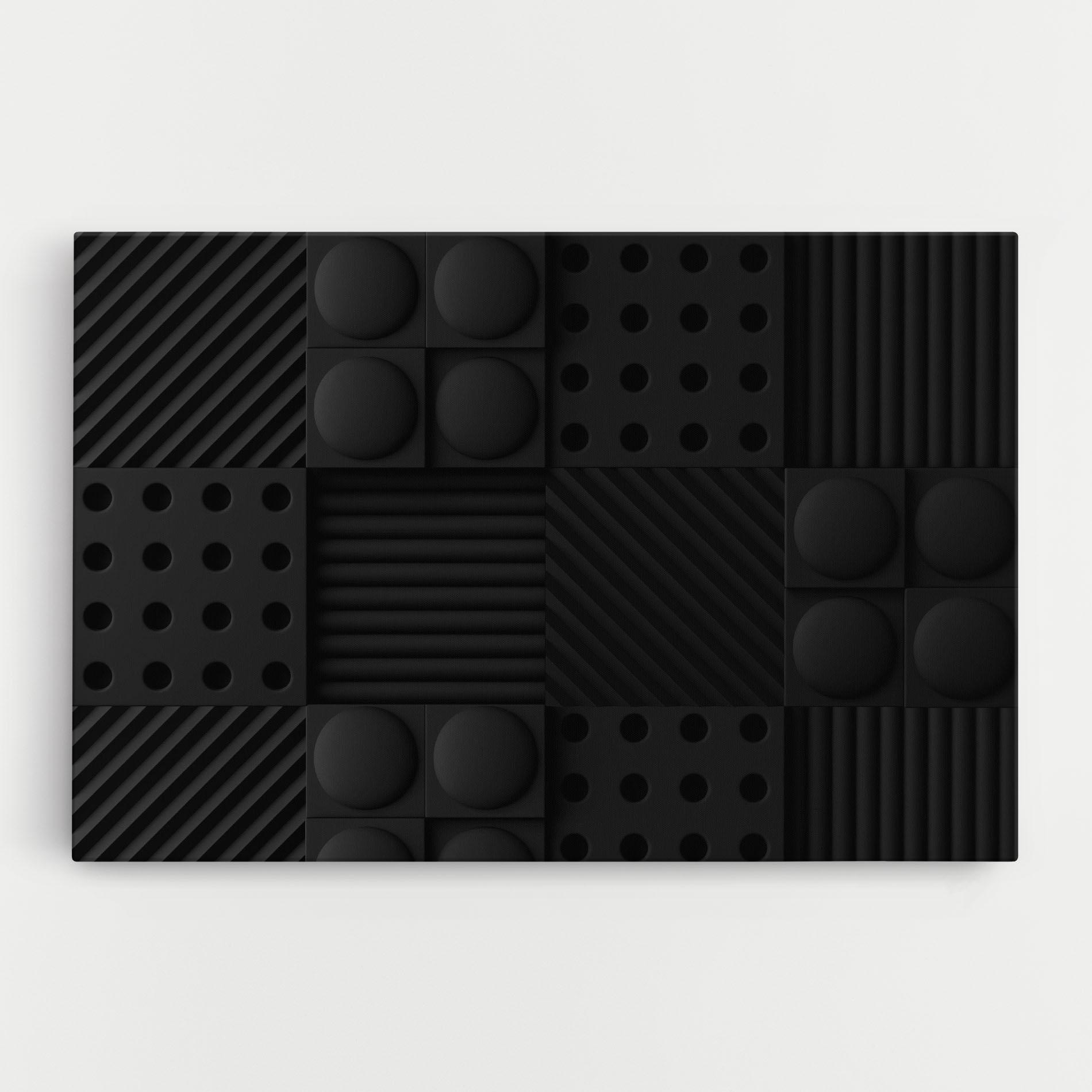 Картина на платно Black Square Circle mockup 0
