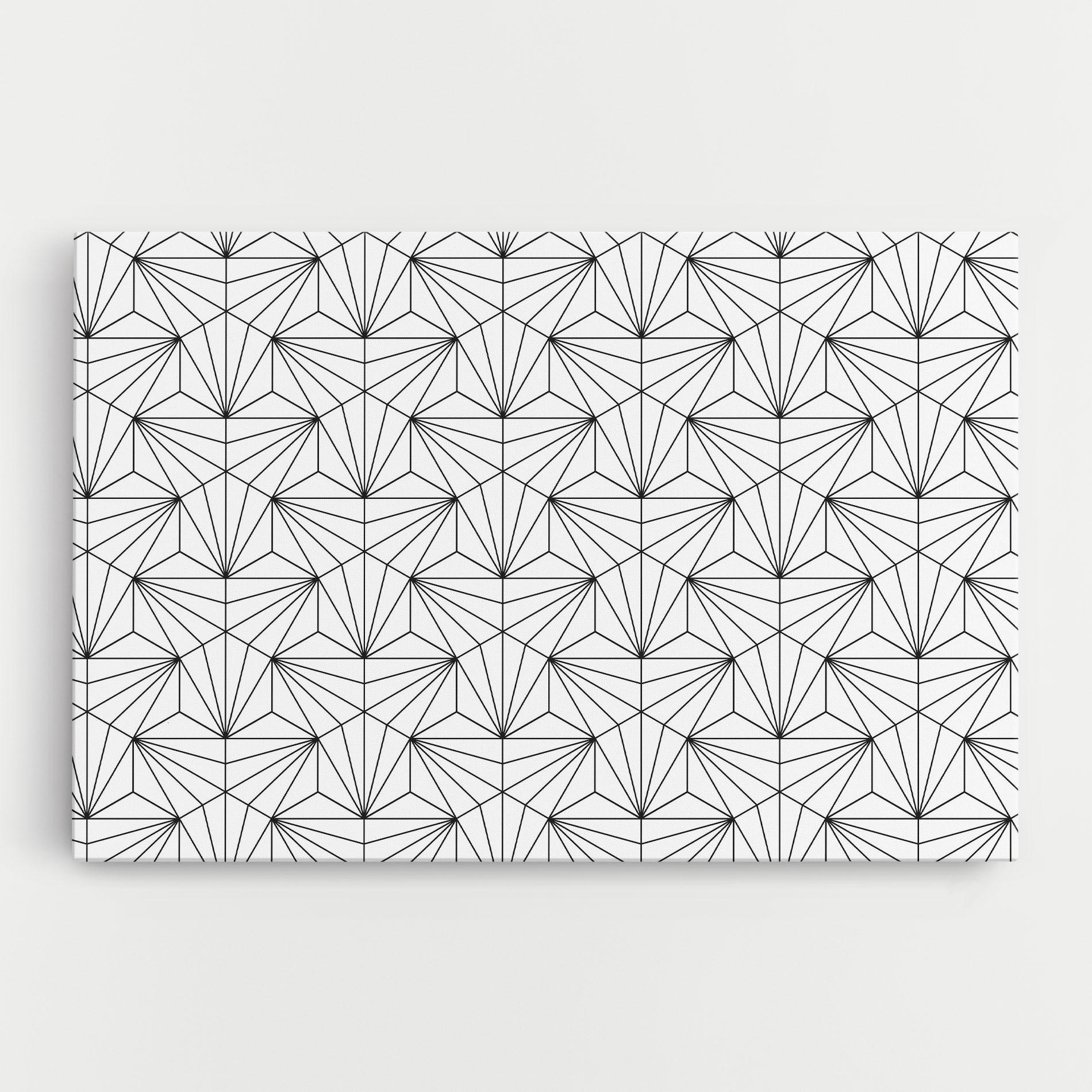 Картина на платно Black Triangle mockup 0