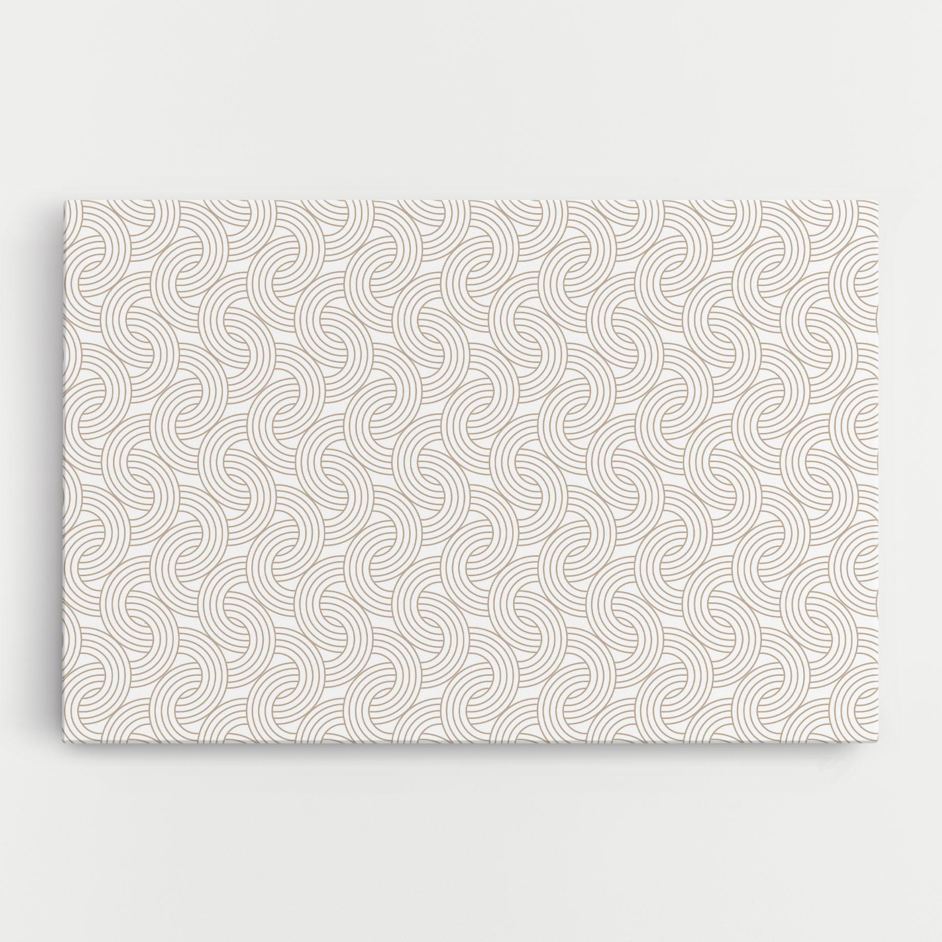 Картина на платно Cream Lines mockup 0