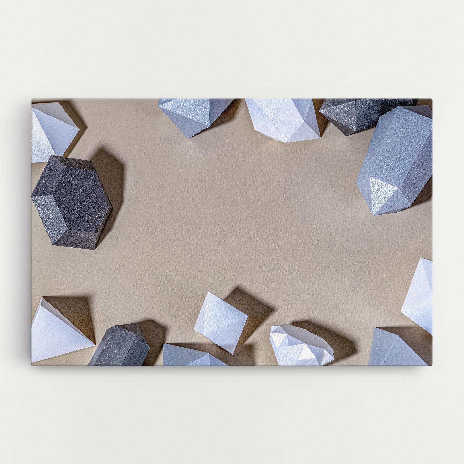 Картина на платно Geometric 3d Shapes mockup 0