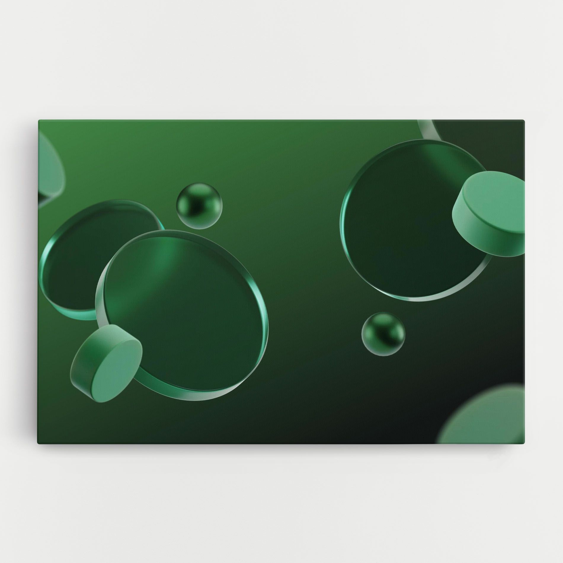 Green Circle Floating mockup 0