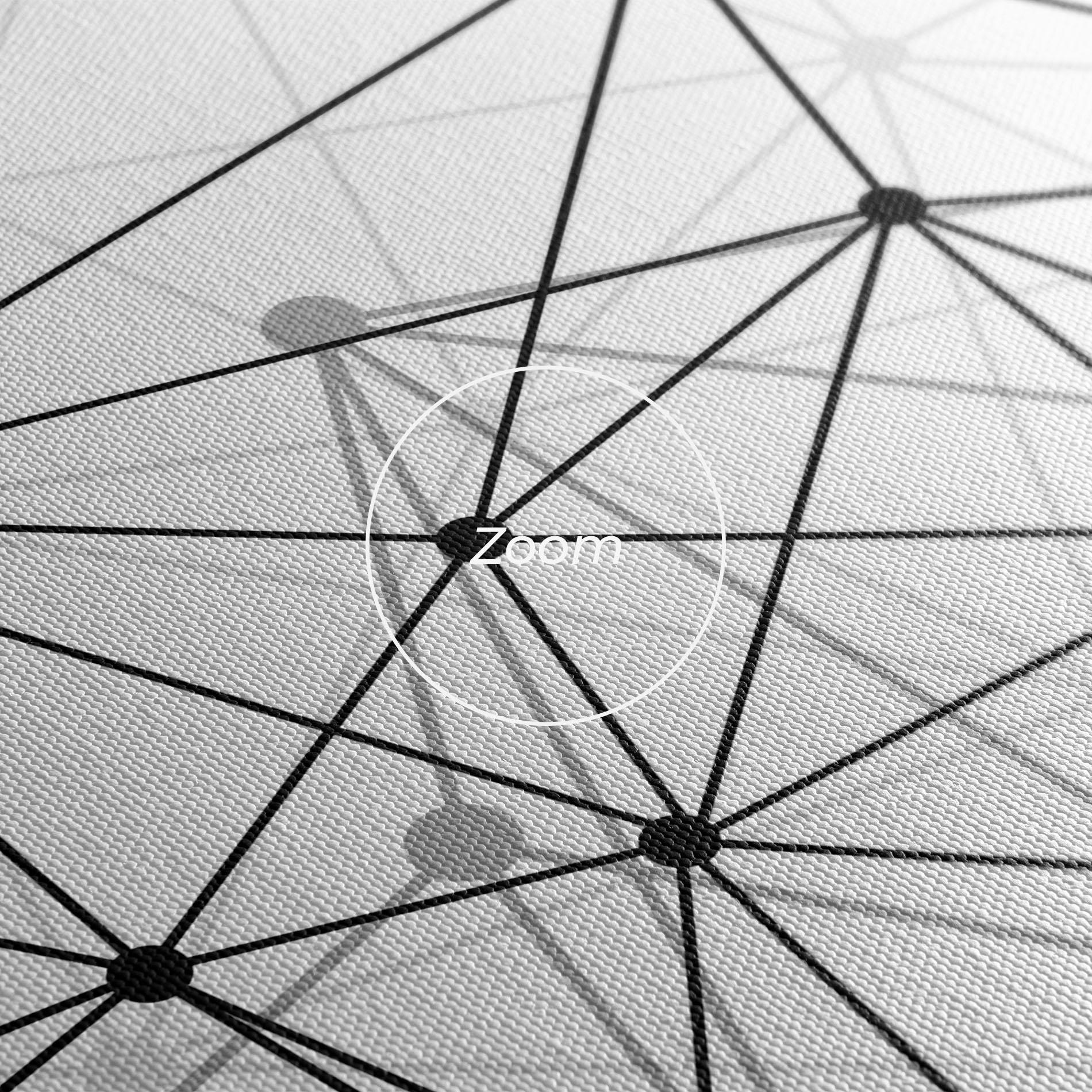 Картина на платно Black Connecting mockup 3