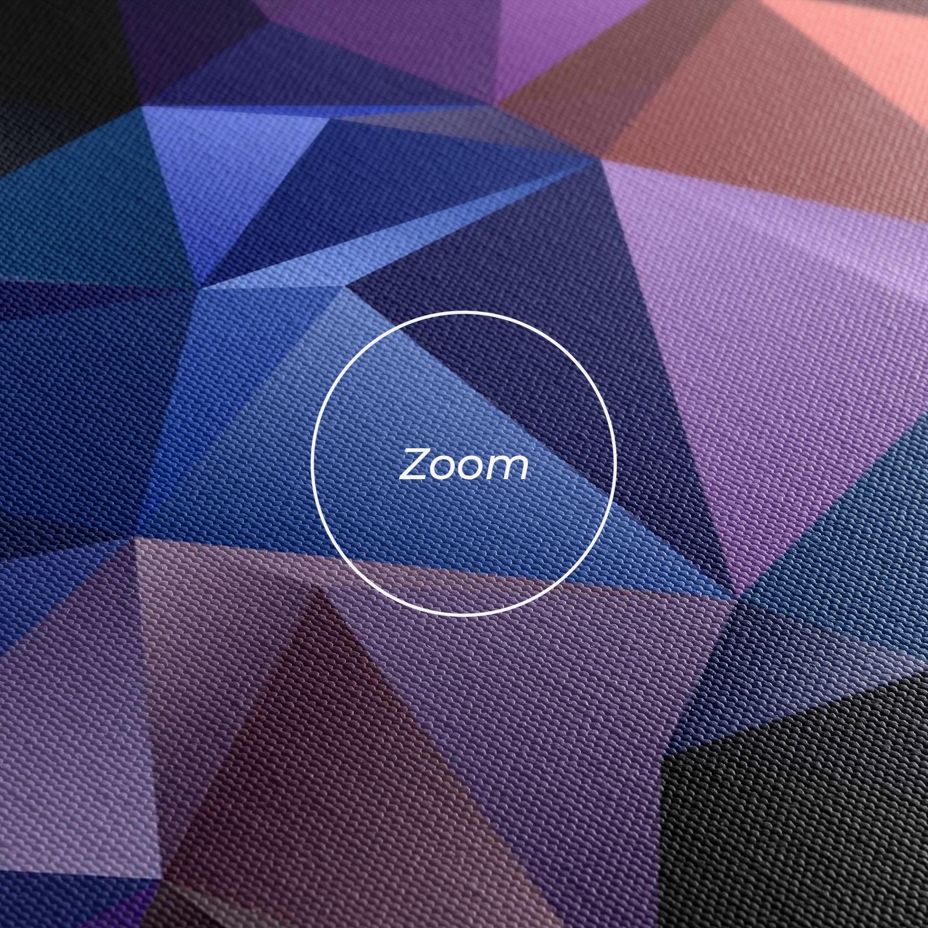 Картина на платно Black Purple Triangle mockup 3