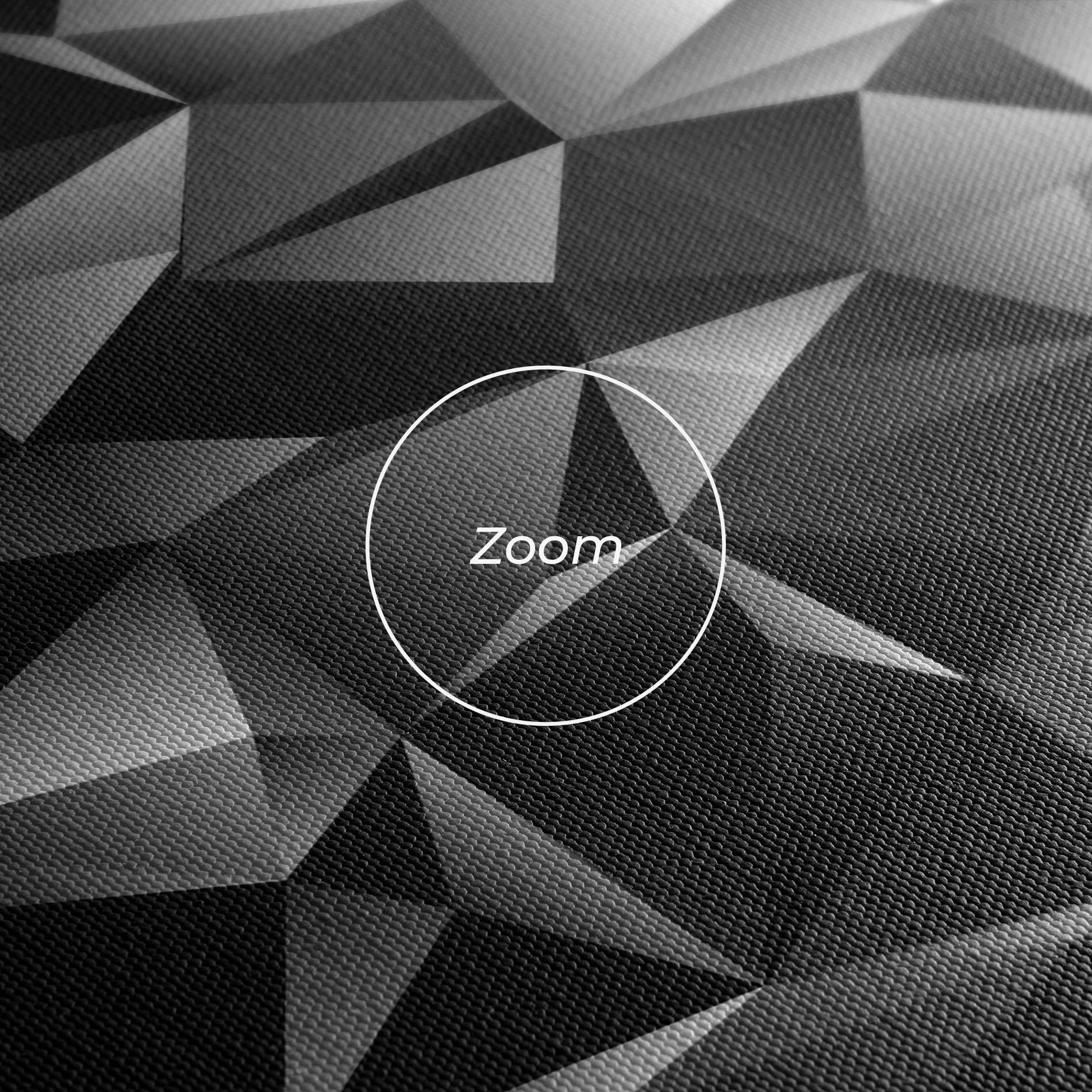 Картина на платно Black Triangle Pattern mockup 3