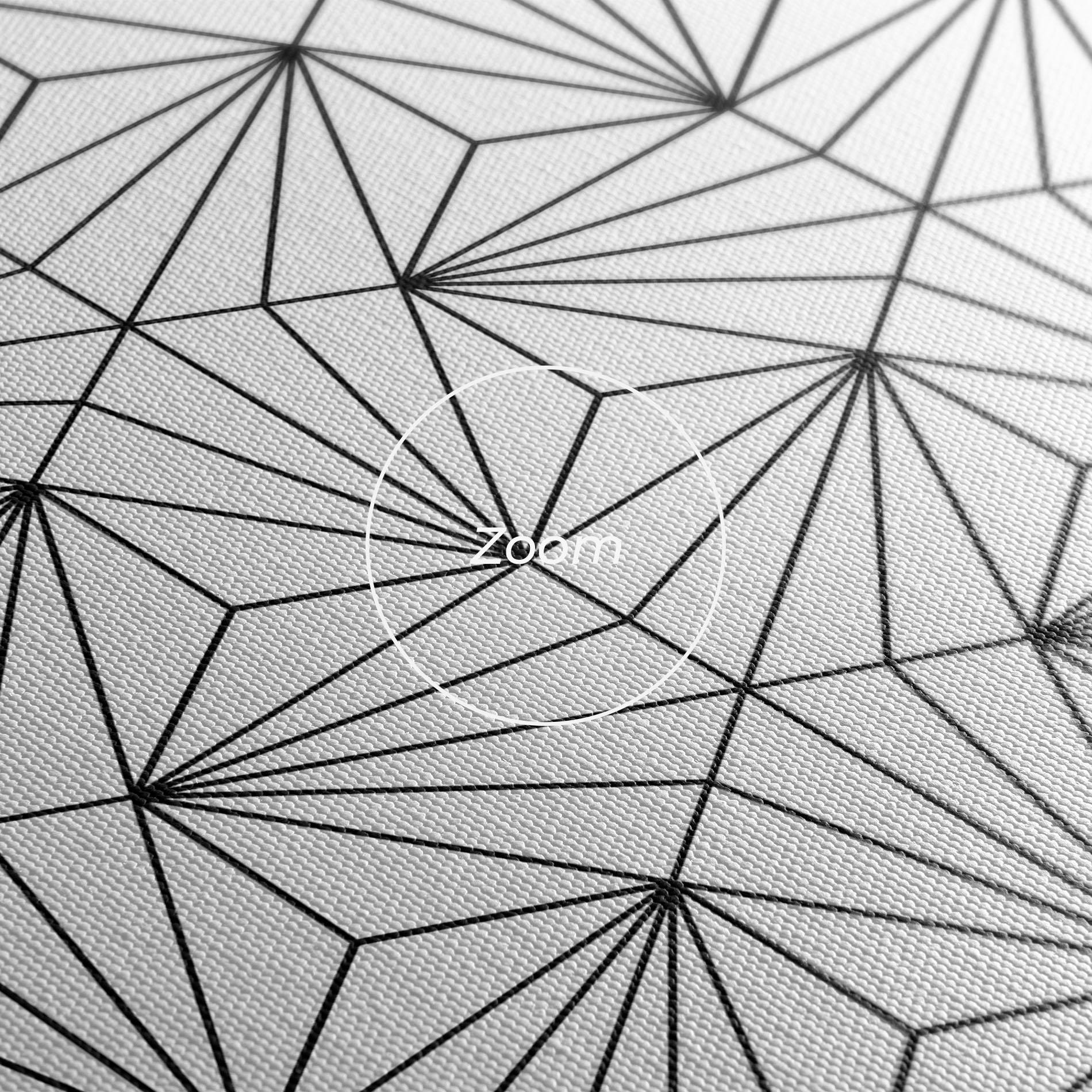 Картина на платно Black Triangle mockup 3