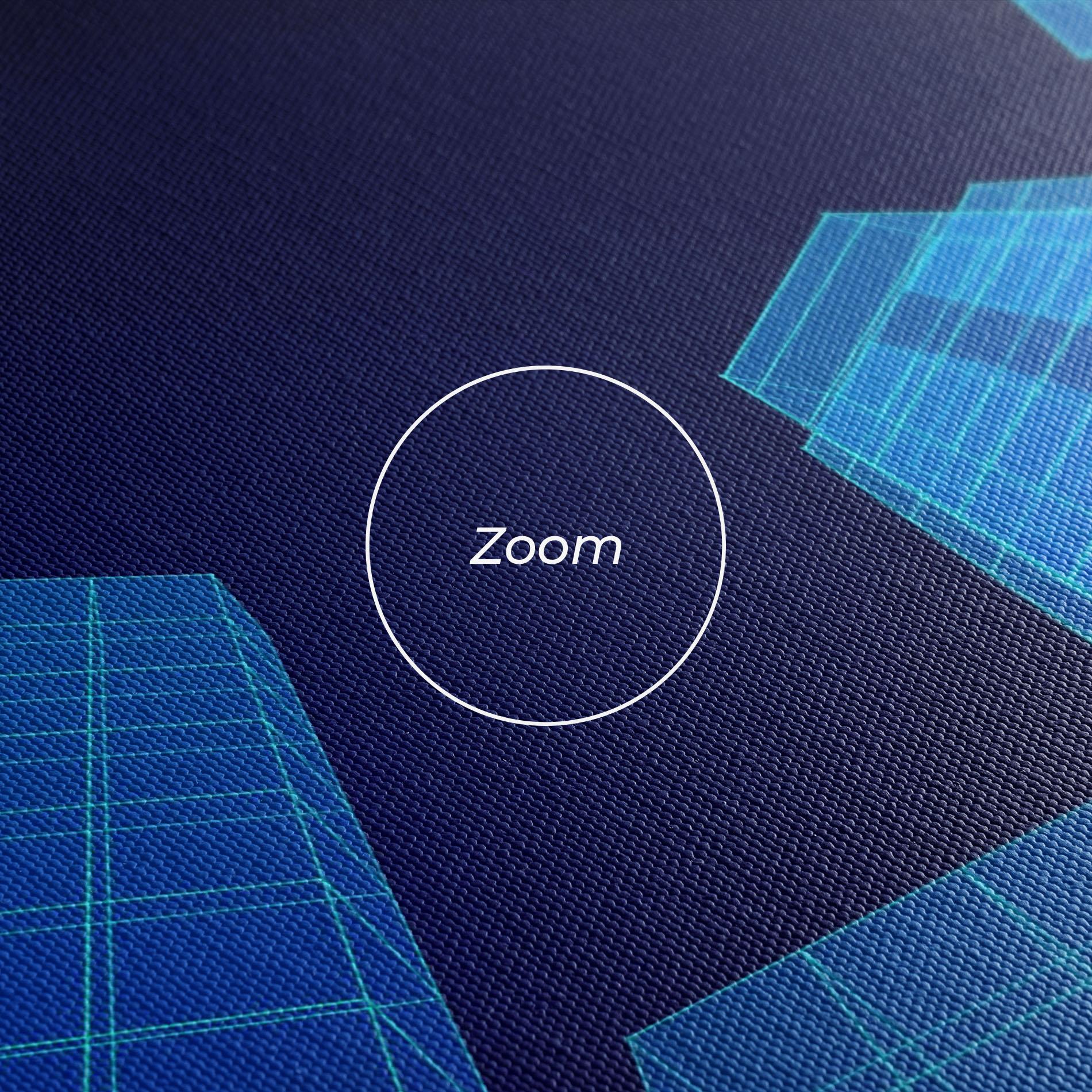 Картина на платно Blue Buildings mockup 3