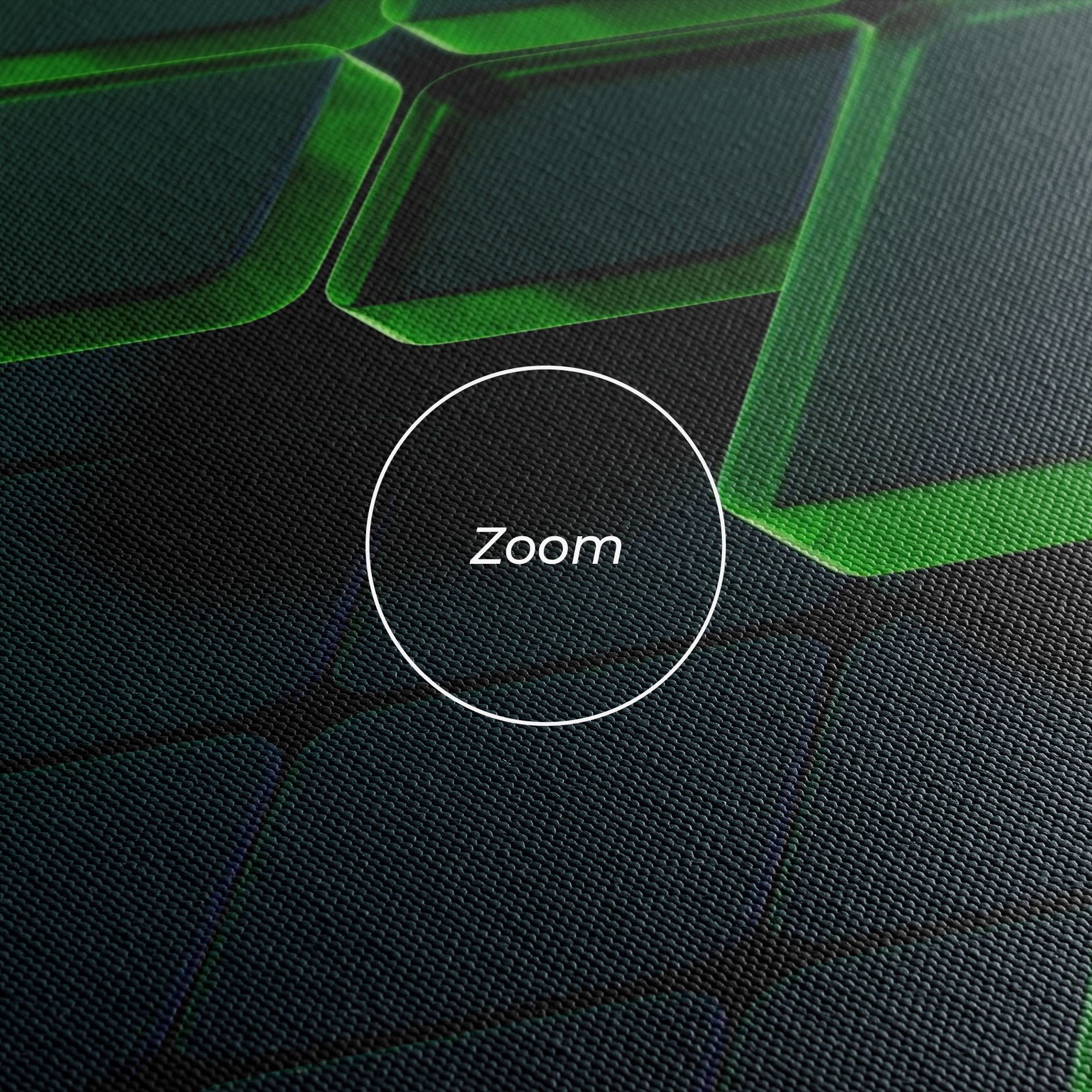 Green Square Floating mockup 3