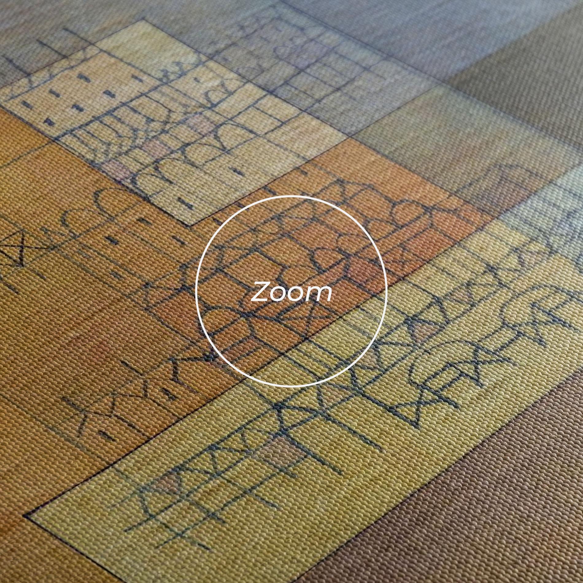 Картина на платно Water Color Square mockup 3