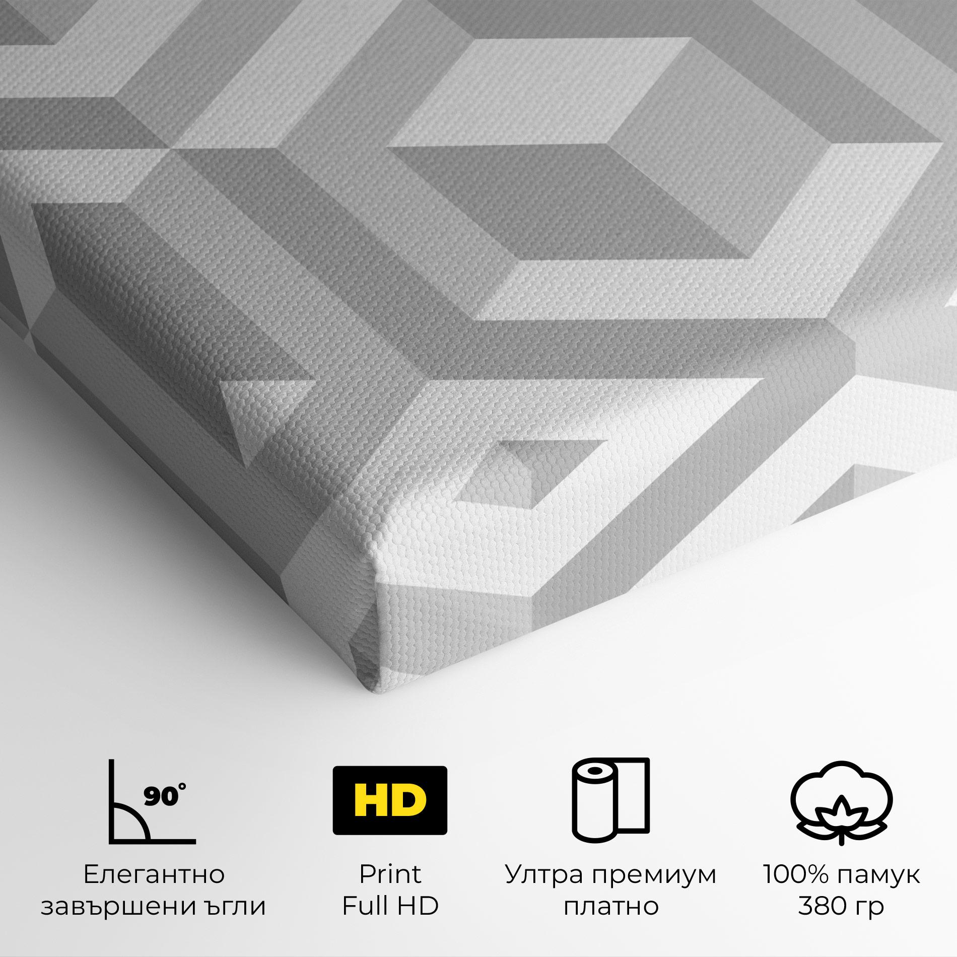 Картина на платно 3d Square mockup 4