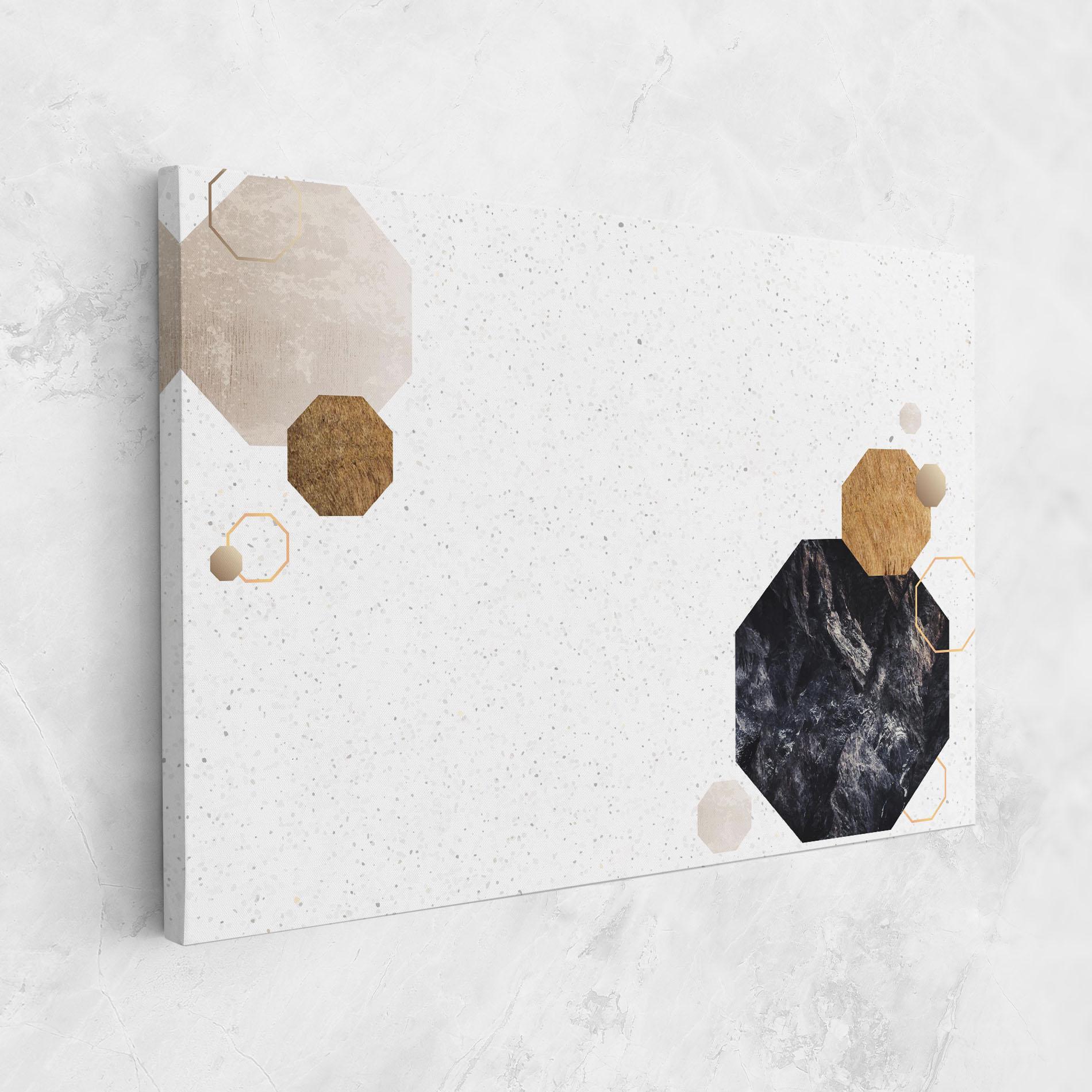 Картина на платно Big Hexagon mockup 1