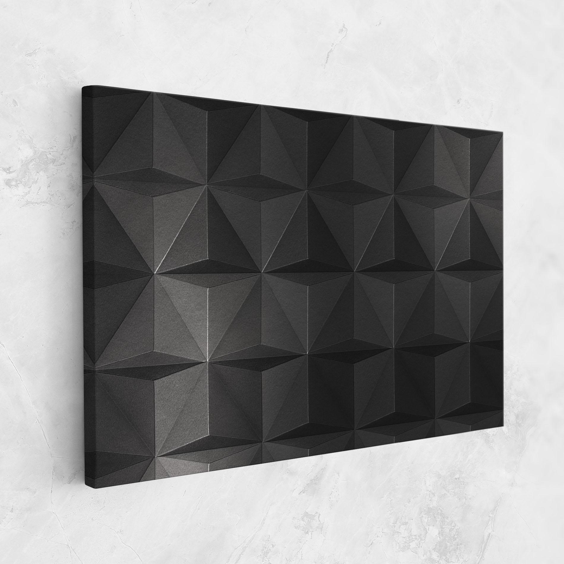 Картина на платно Black Shade Triangle mockup 1