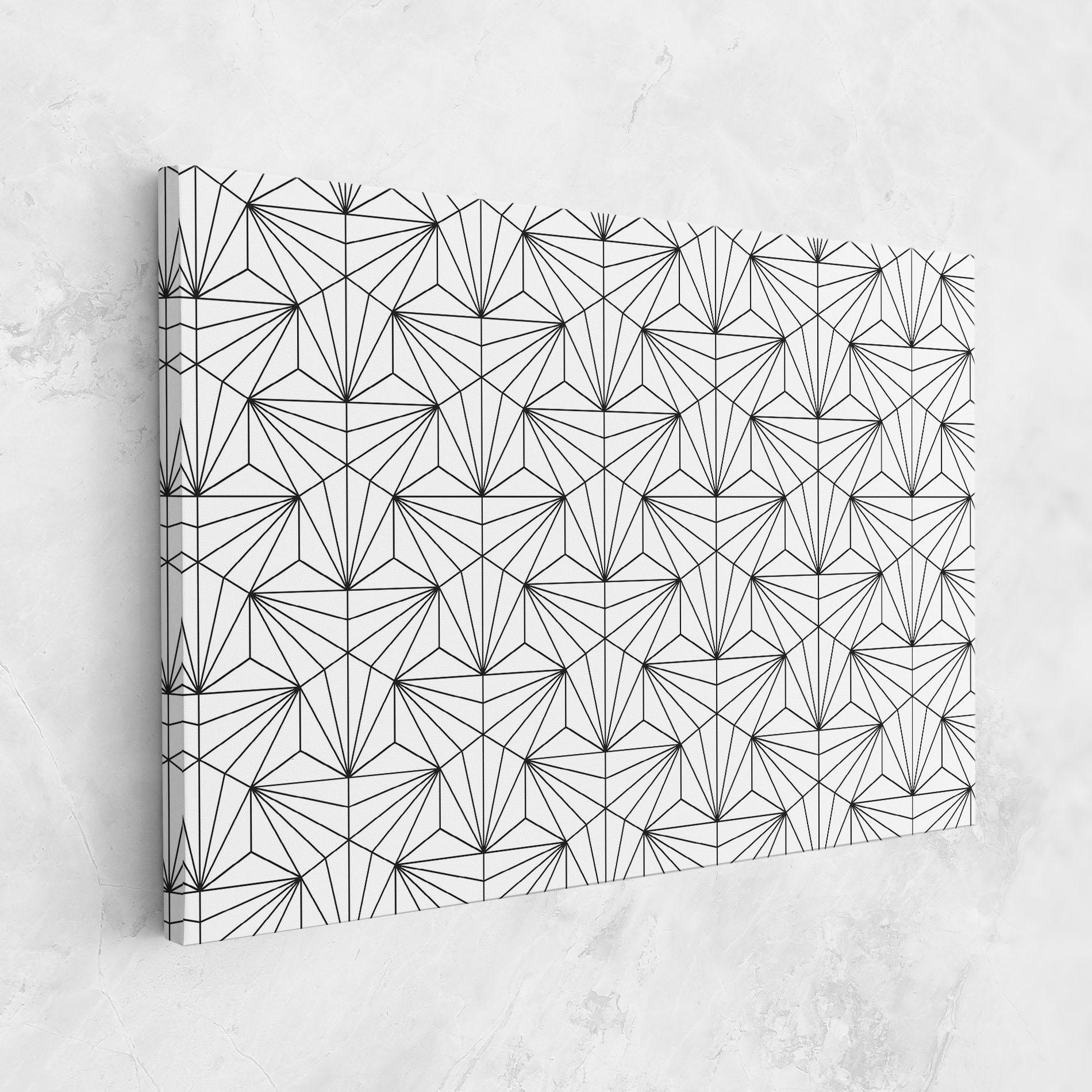 Картина на платно Black Triangle mockup 1