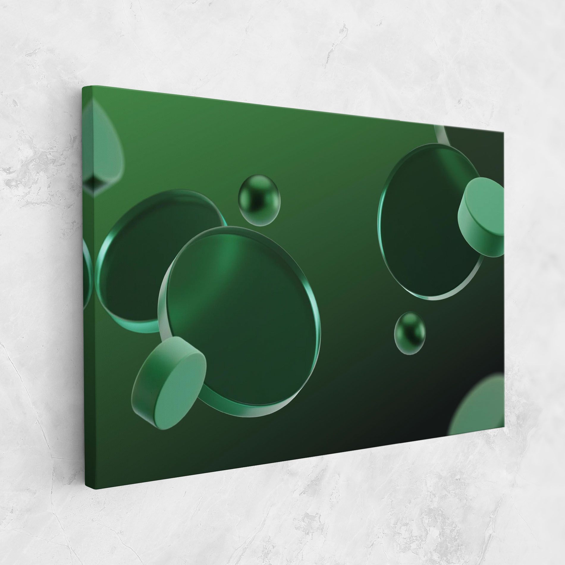 Green Circle Floating mockup 1