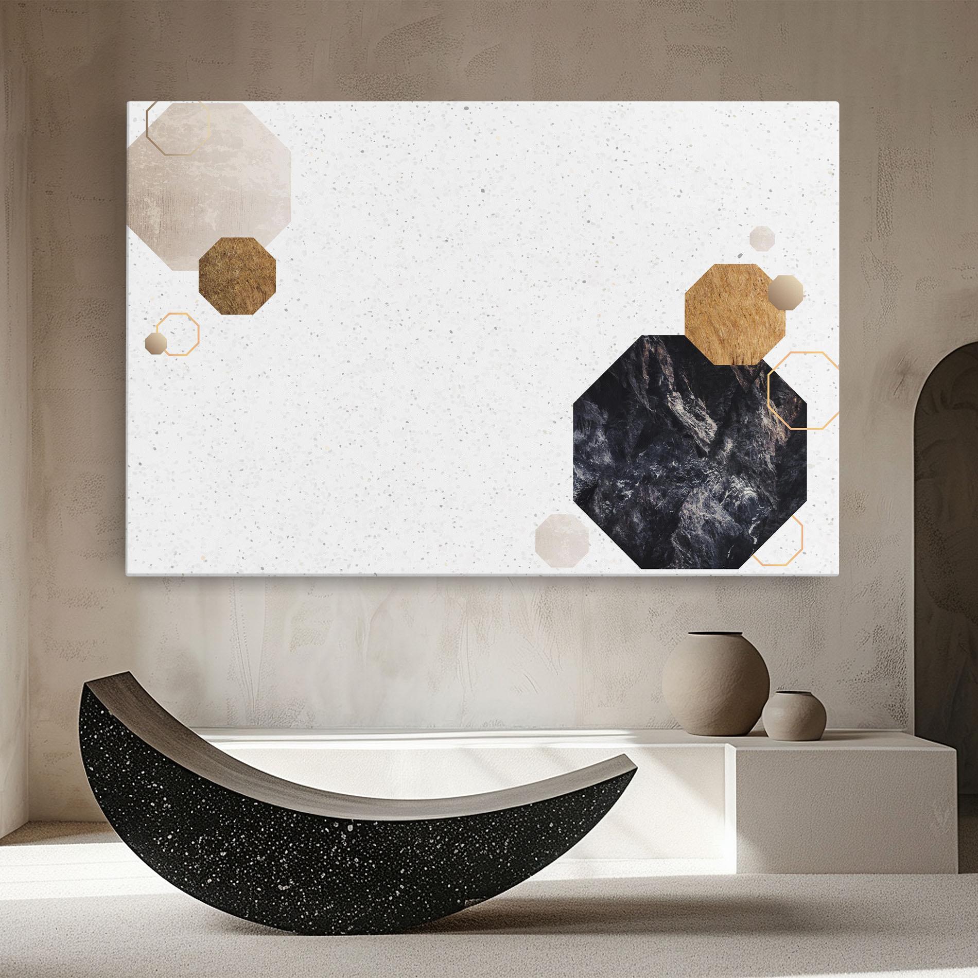 Картина на платно Big Hexagon mockup 8