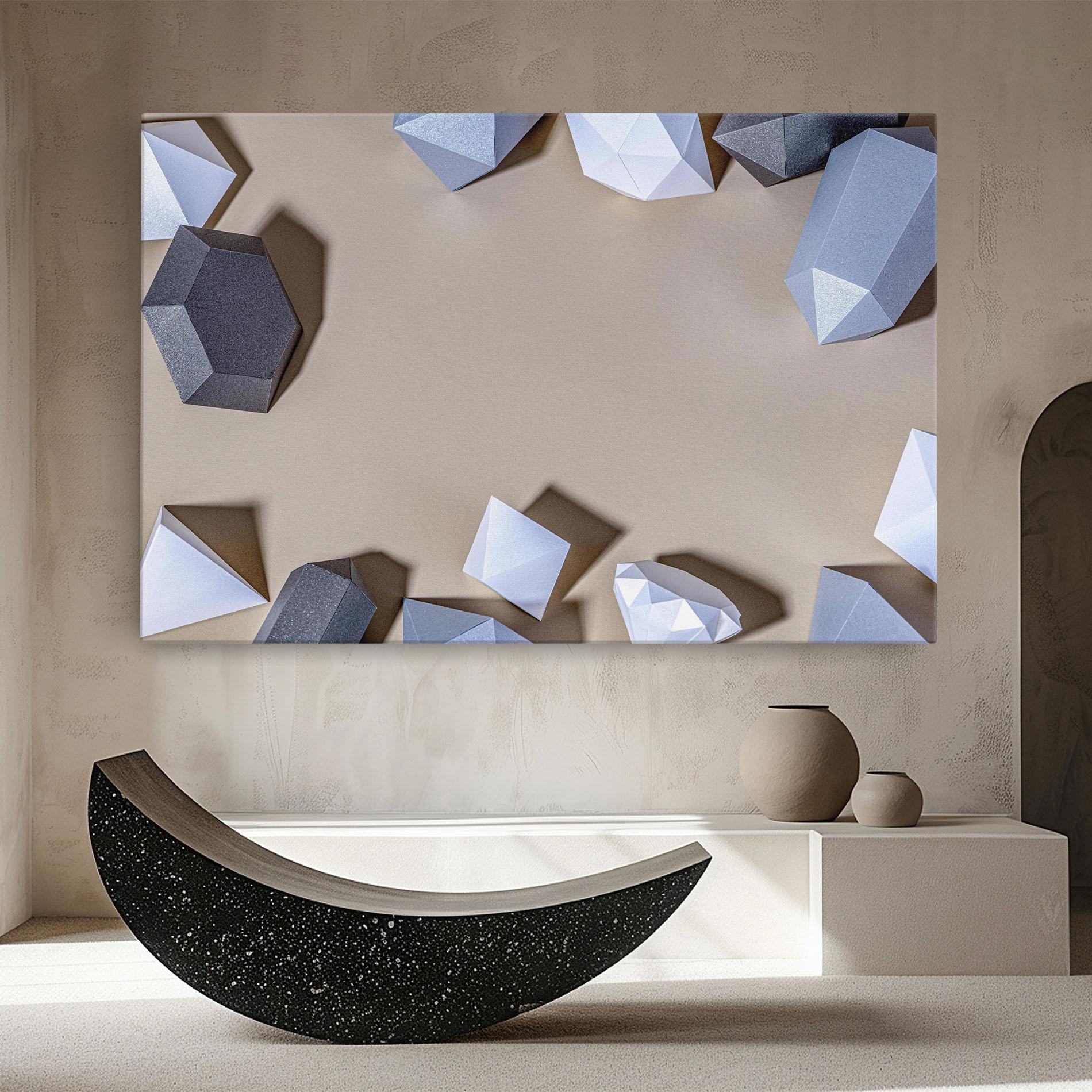 Картина на платно Geometric 3d Shapes mockup 8