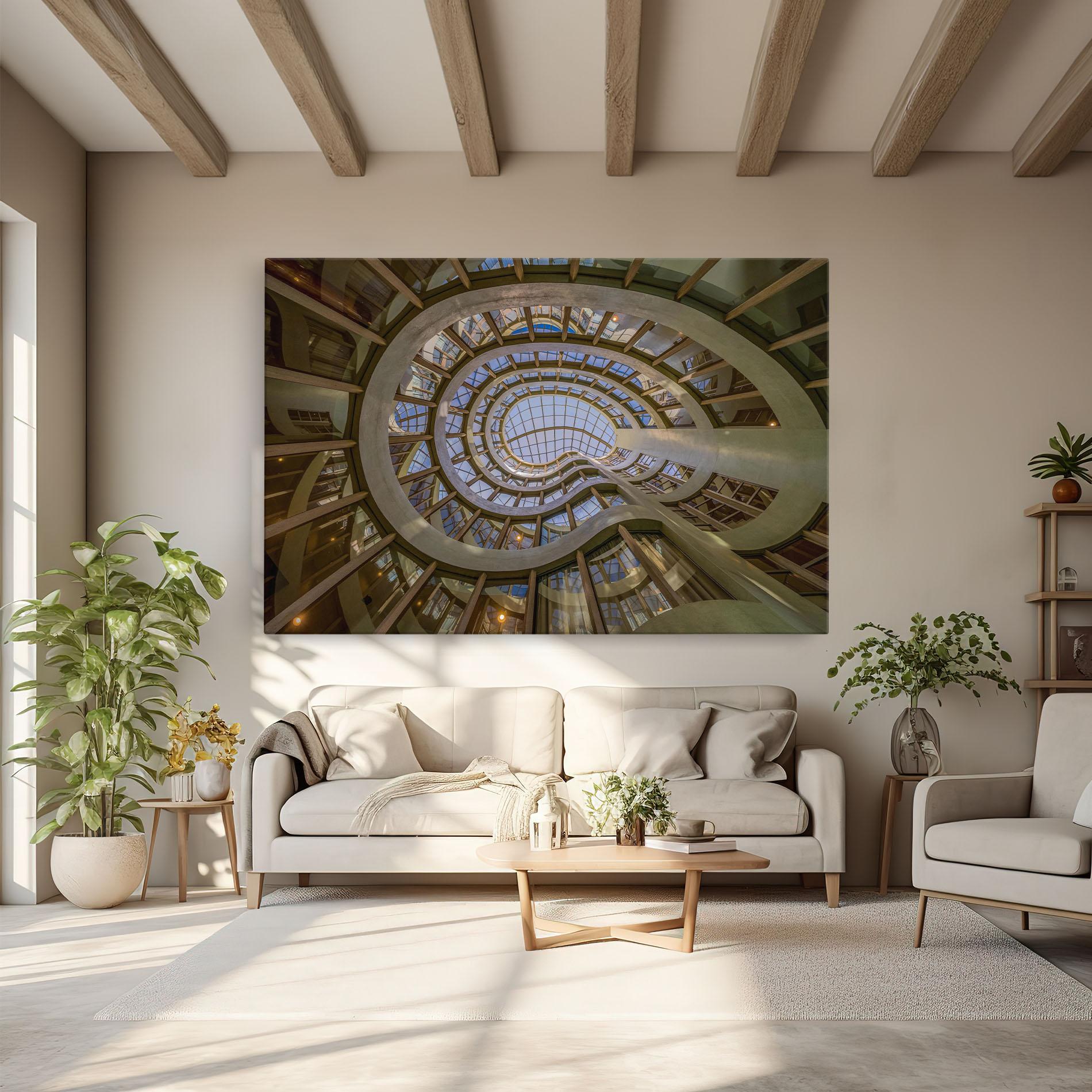 Картина на платно Glass Building mockup 6