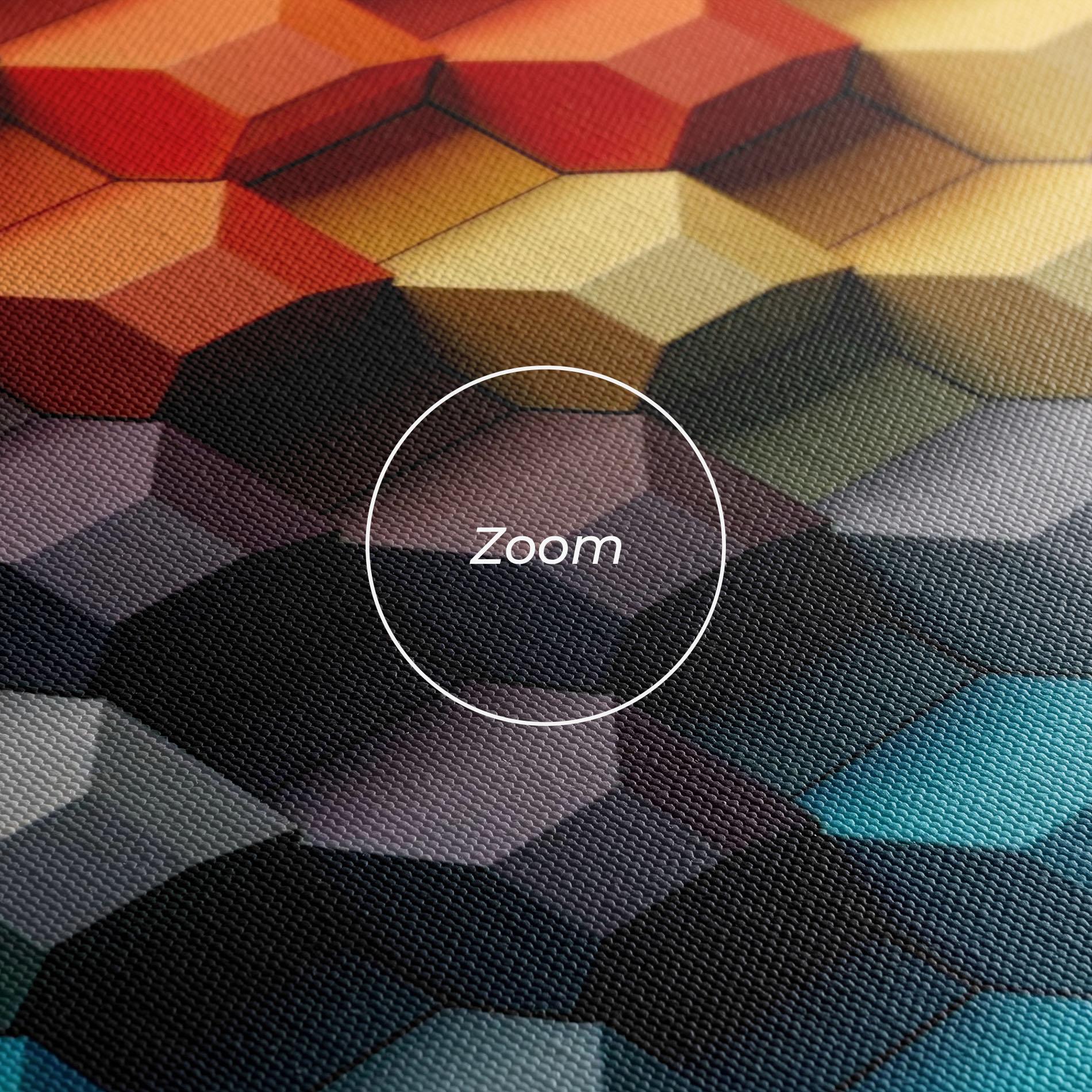 Картина на платно 3d Sqare Mix mockup 3