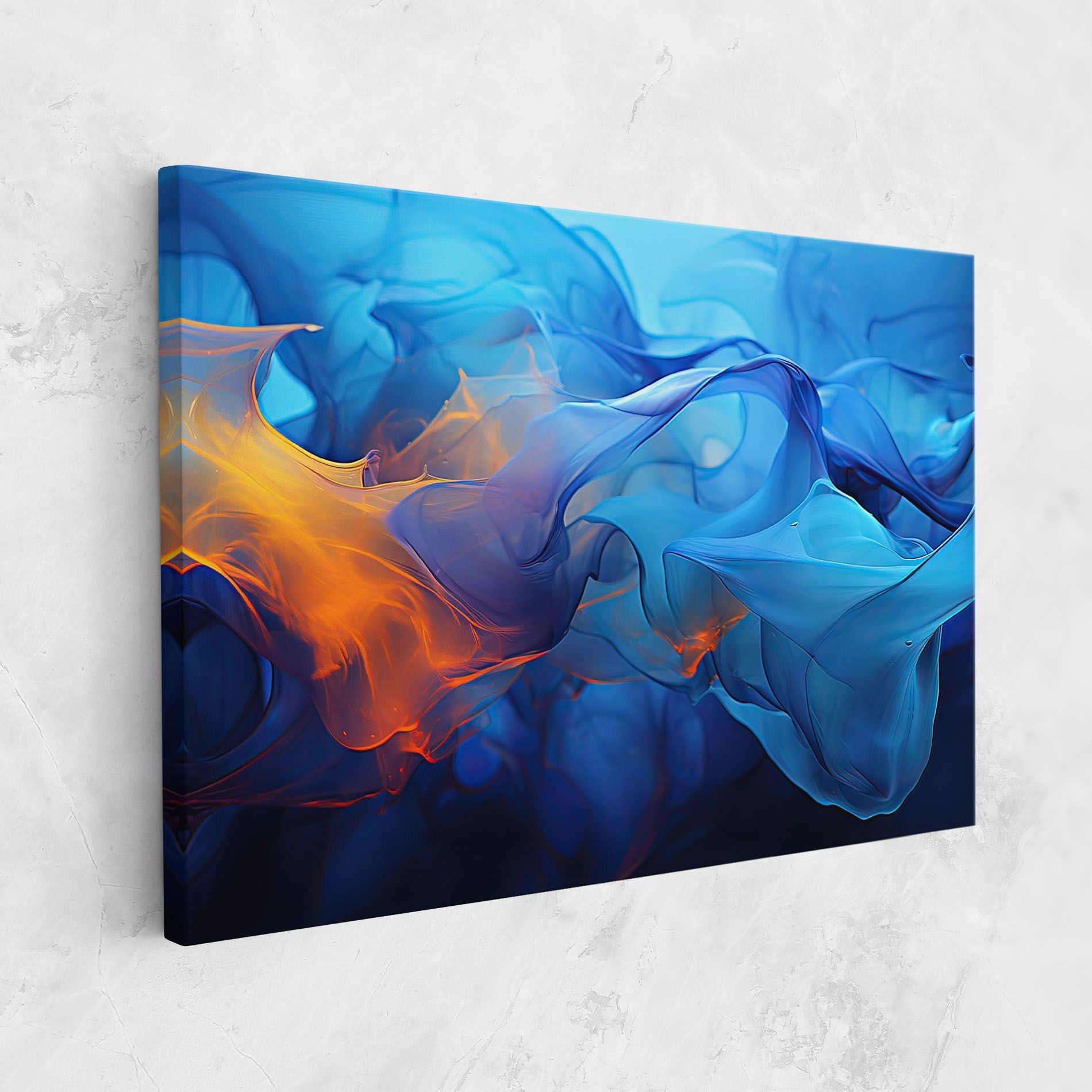 Blue Orange Floating mockup 1