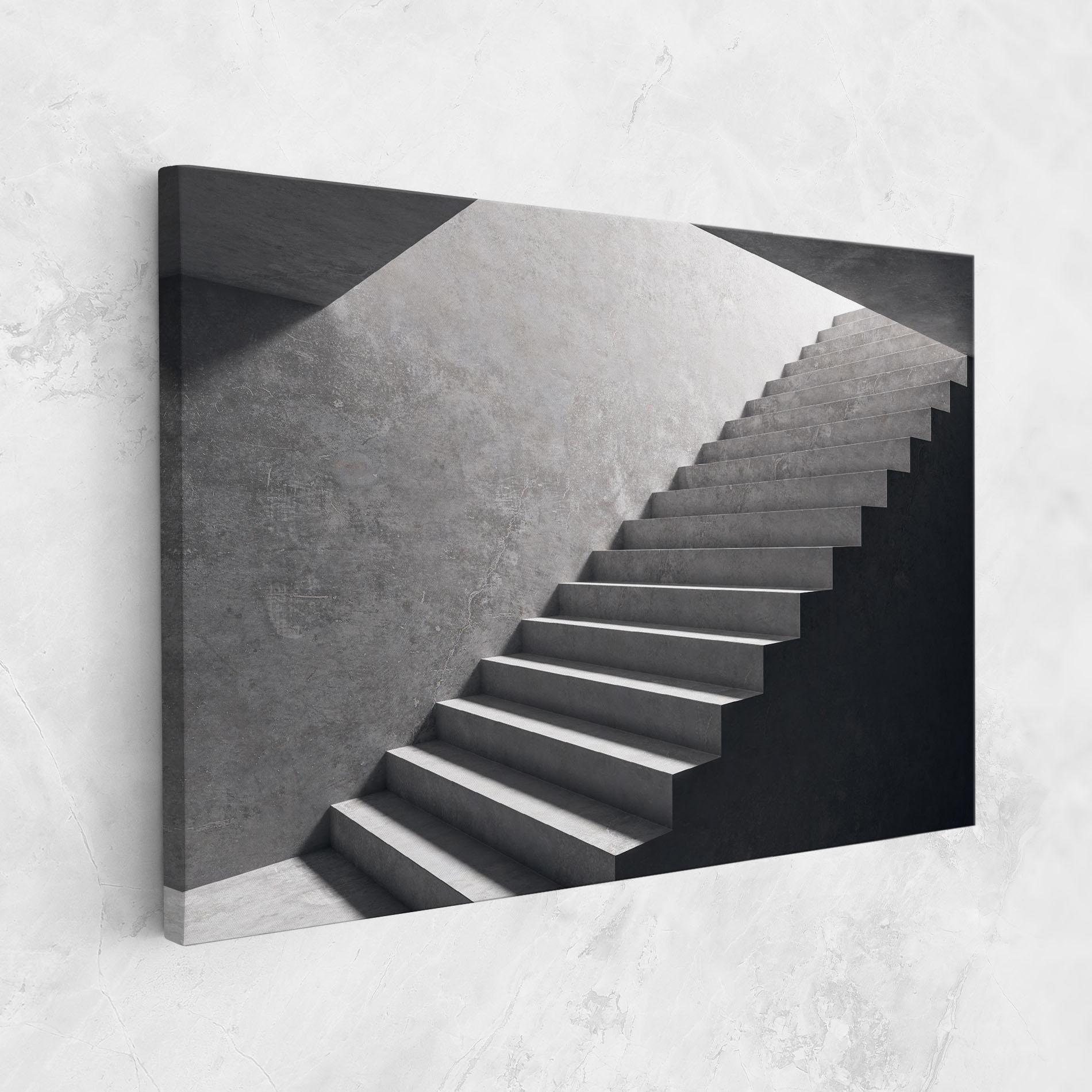 Картина на платно Concrete Stairs mockup 1