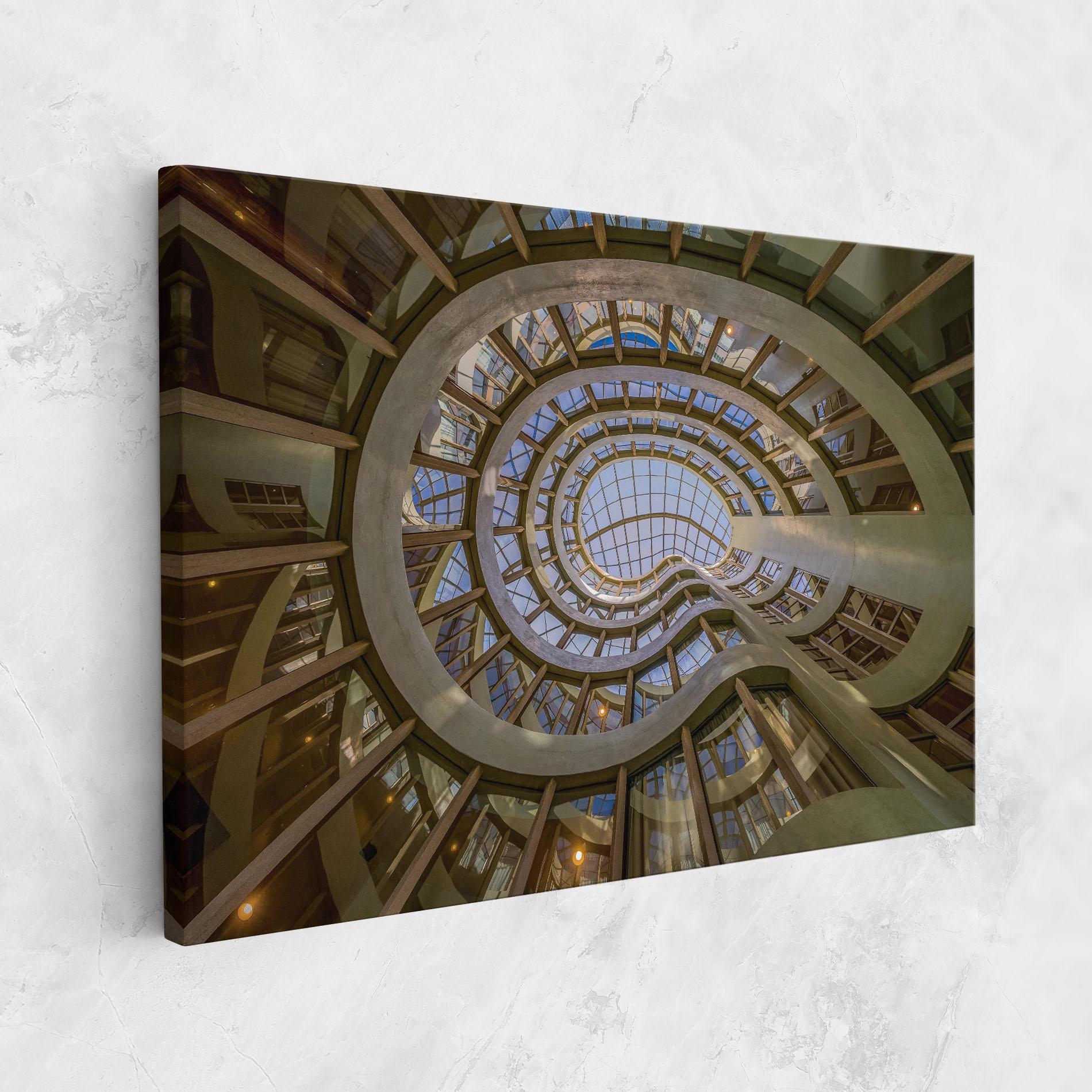 Картина на платно Glass Building mockup 1