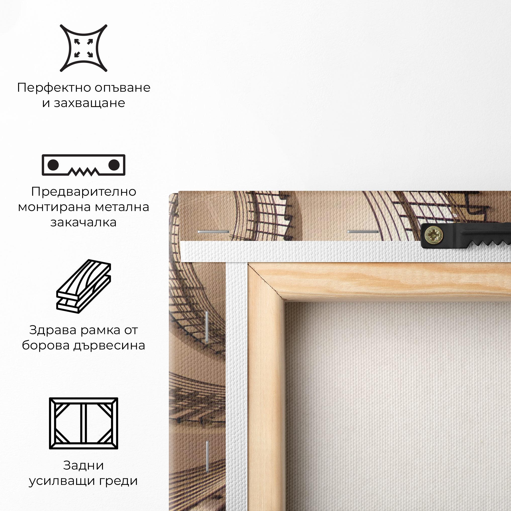 Картина на платно Cream Stairs mockup 5