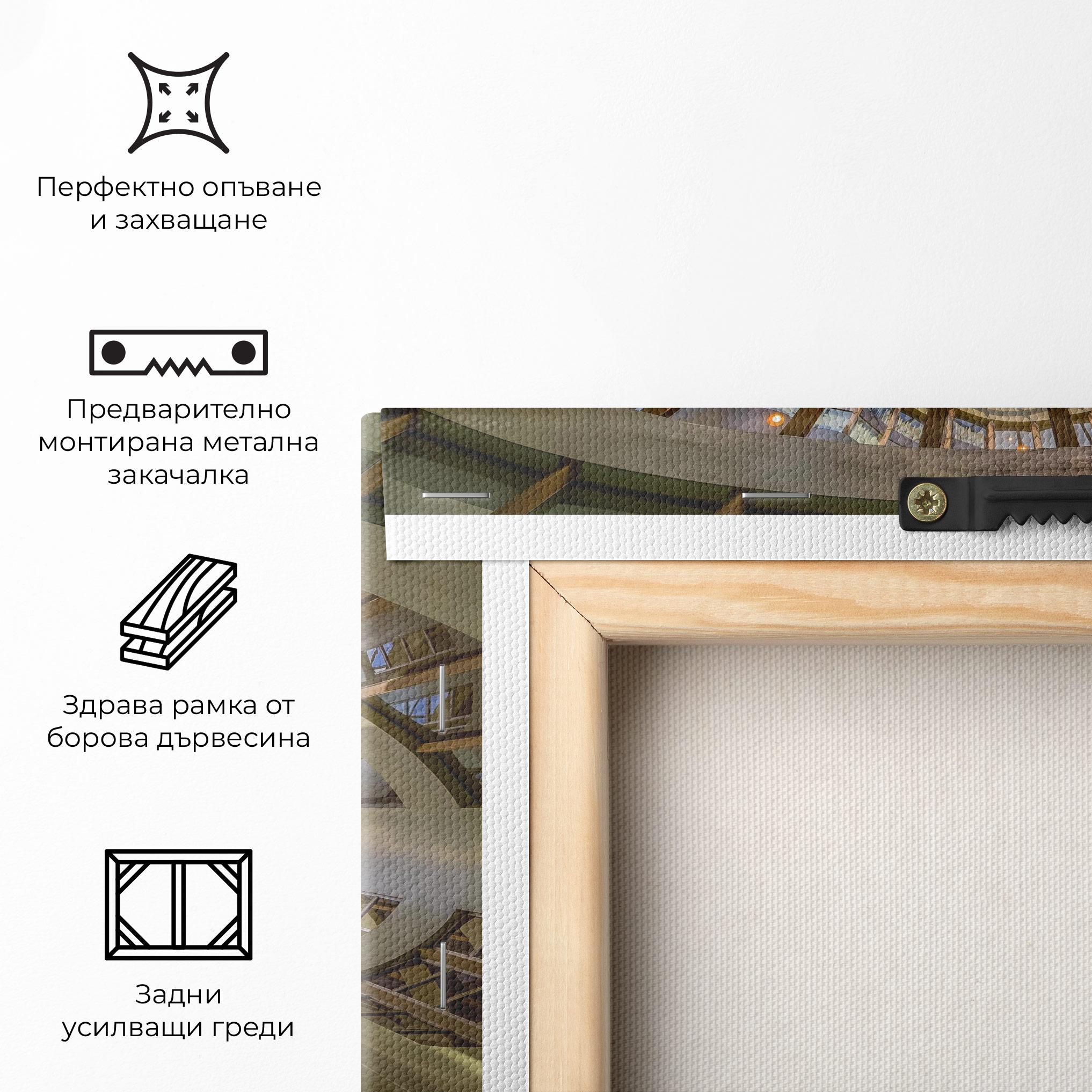 Картина на платно Glass Building mockup 5