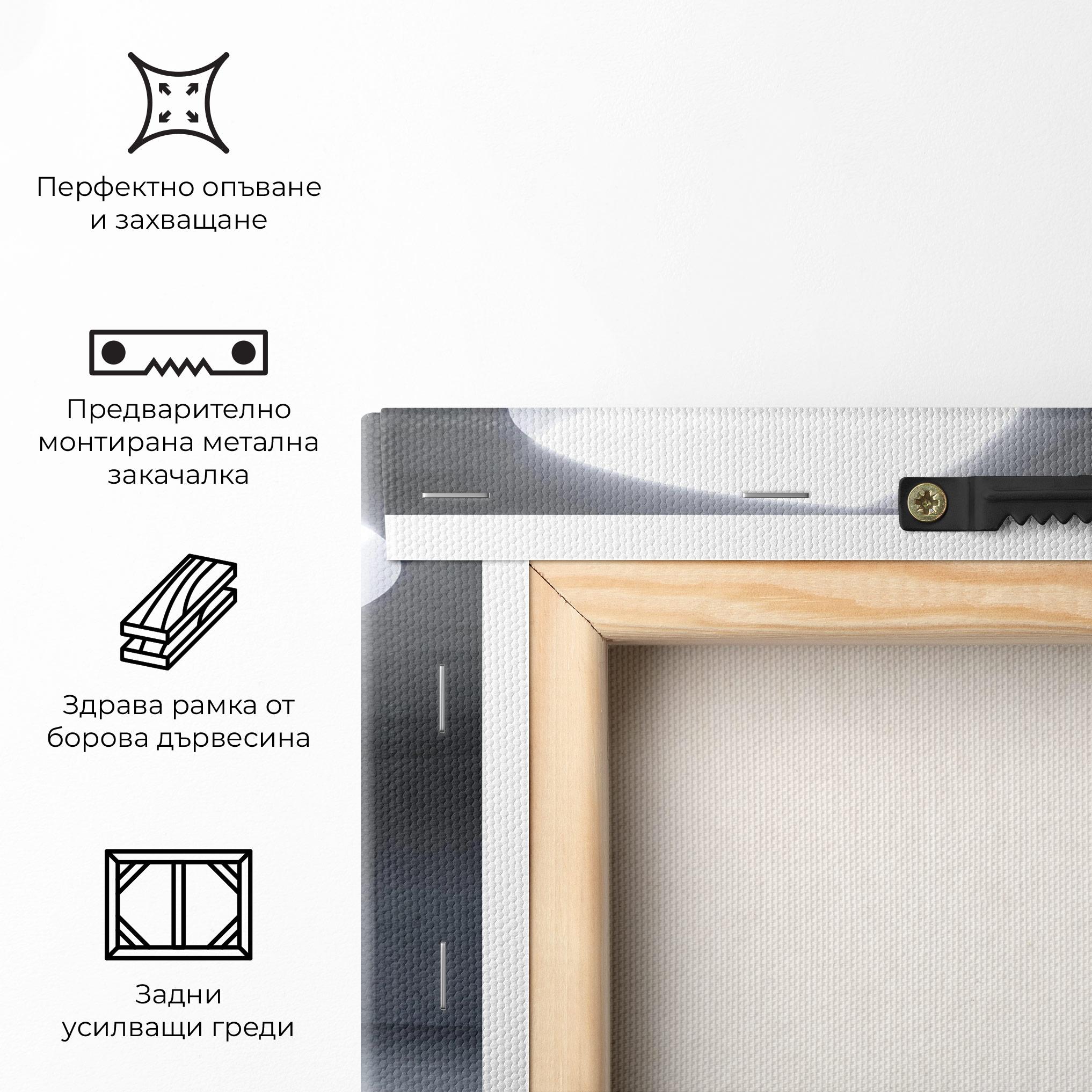 Картина на платно Spiral White Staircase mockup 5