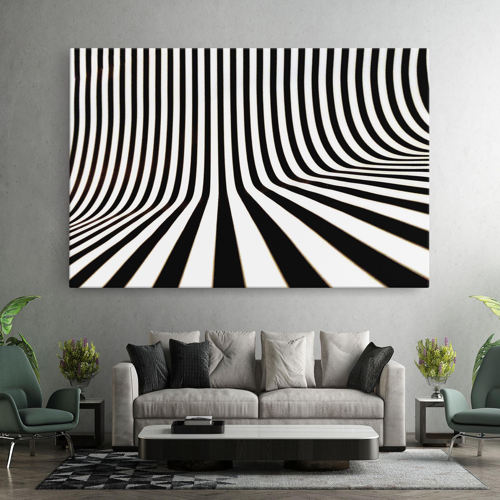 Картина на платно Black And White Illusion mockup 7