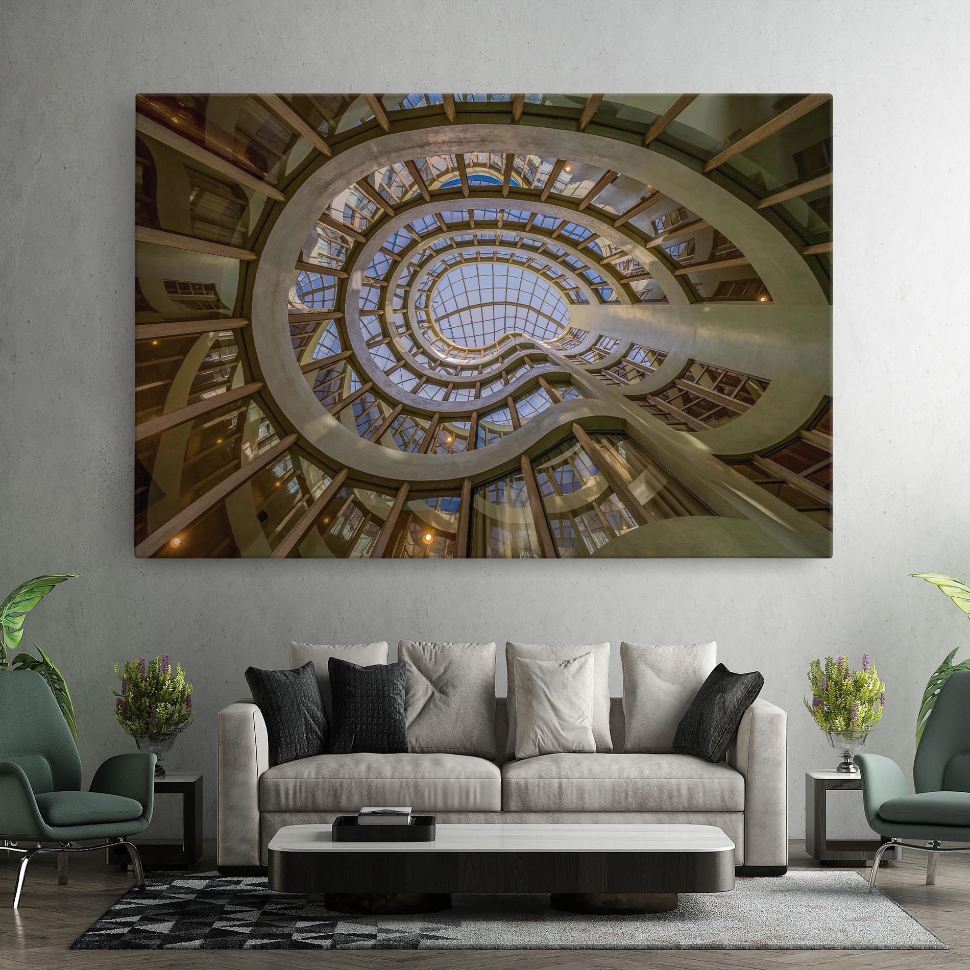 Картина на платно Glass Building mockup 7