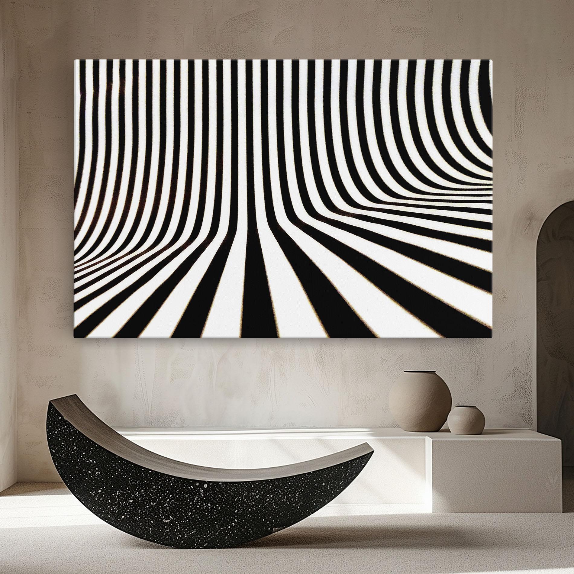 Картина на платно Black And White Illusion mockup 8