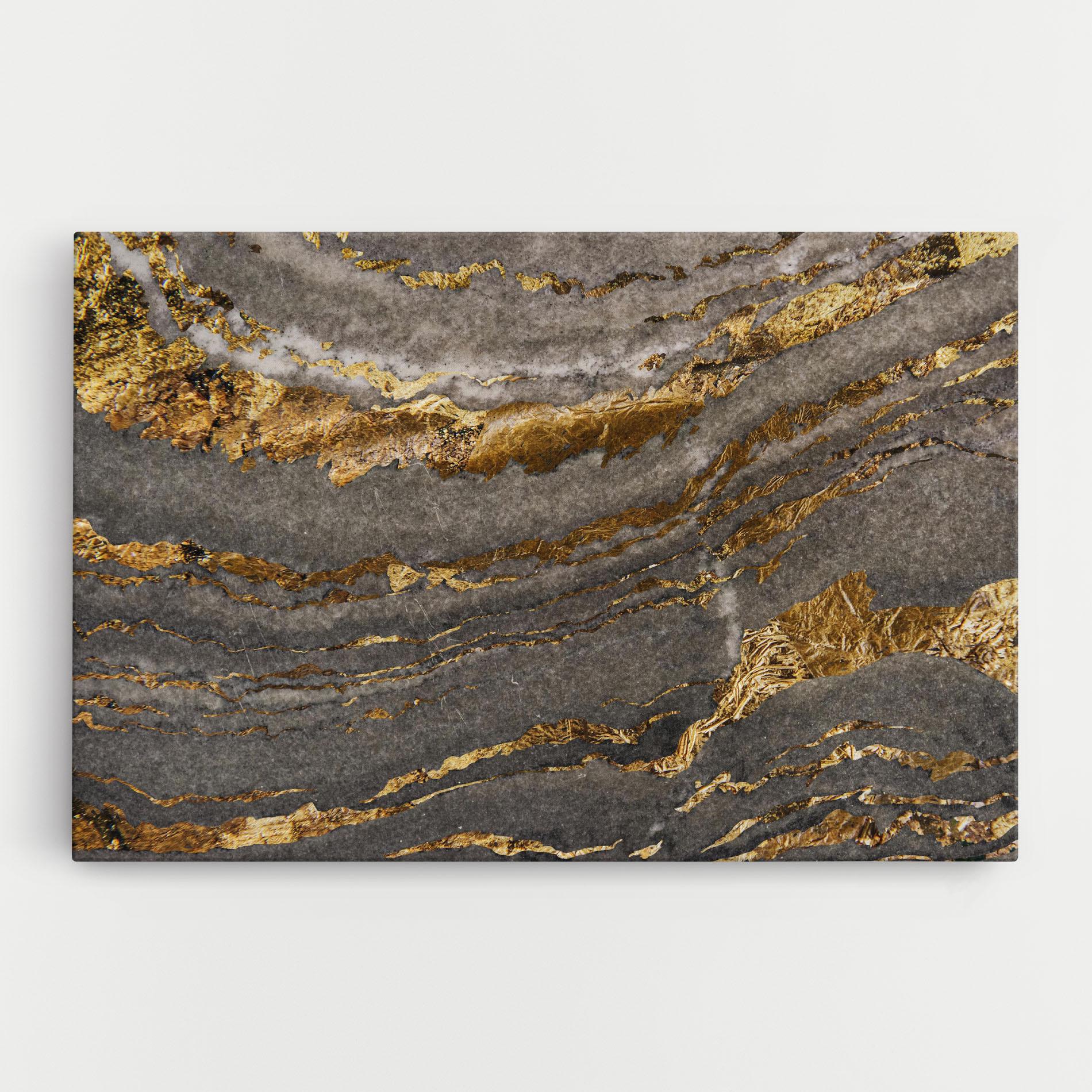 Картина на платно Dark Colden Grey mockup 0