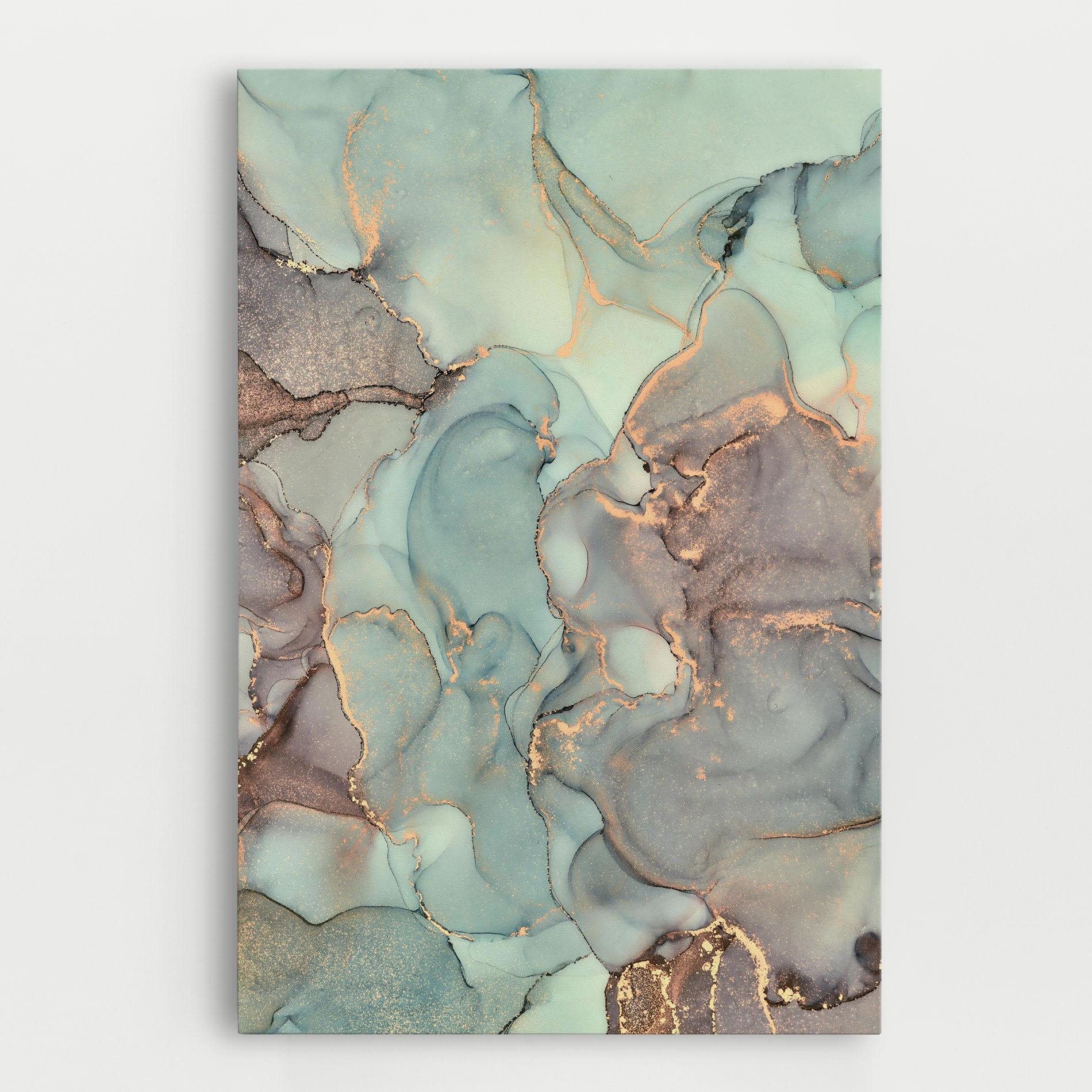Картина на платно Abstract Turquoise Marble mockup 0