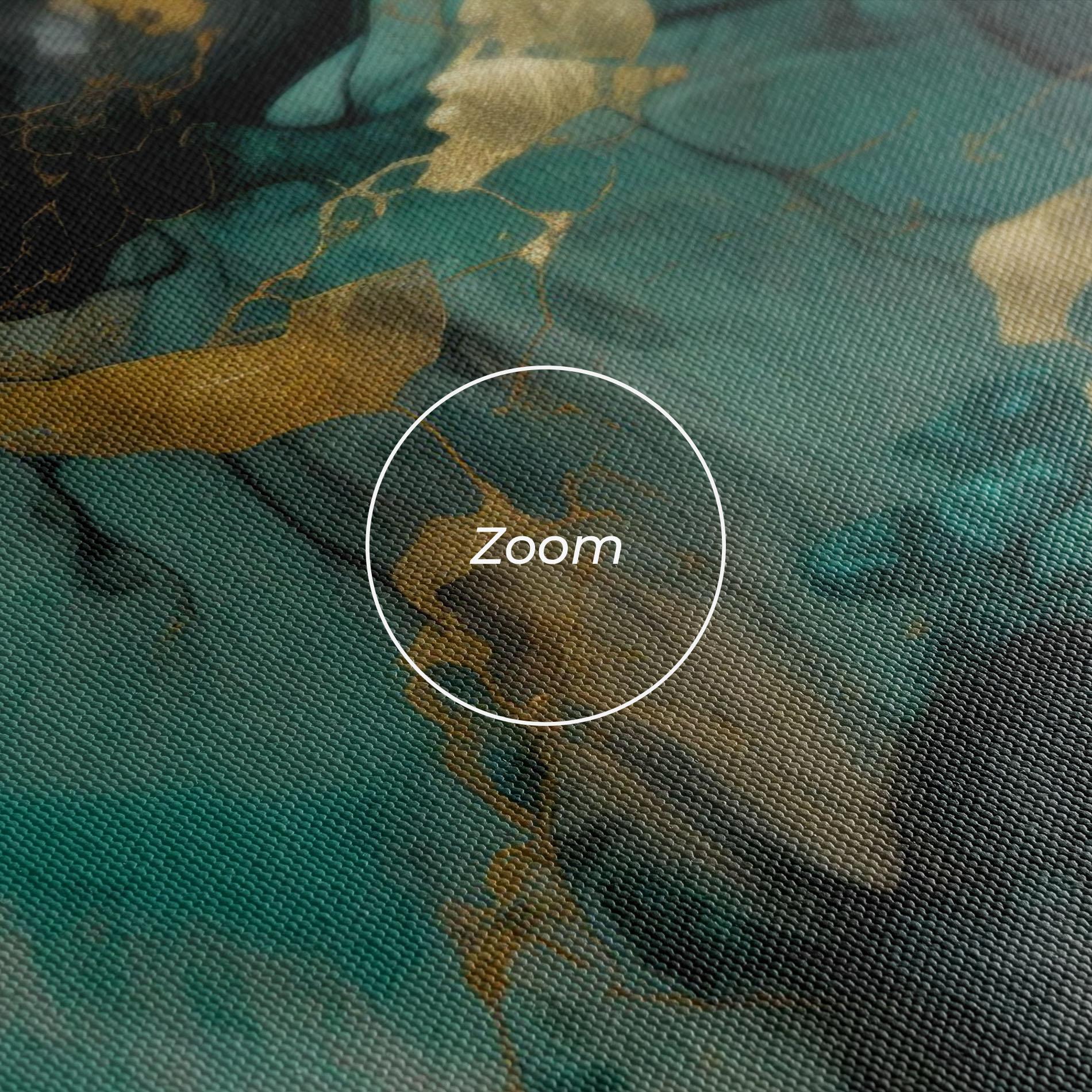 Картина на платно Dark Green Golden Marble mockup 3