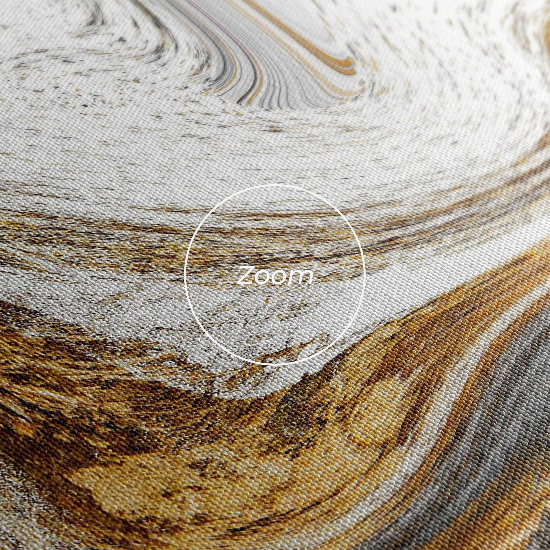 Картина на платно Gold White Liquid mockup 3