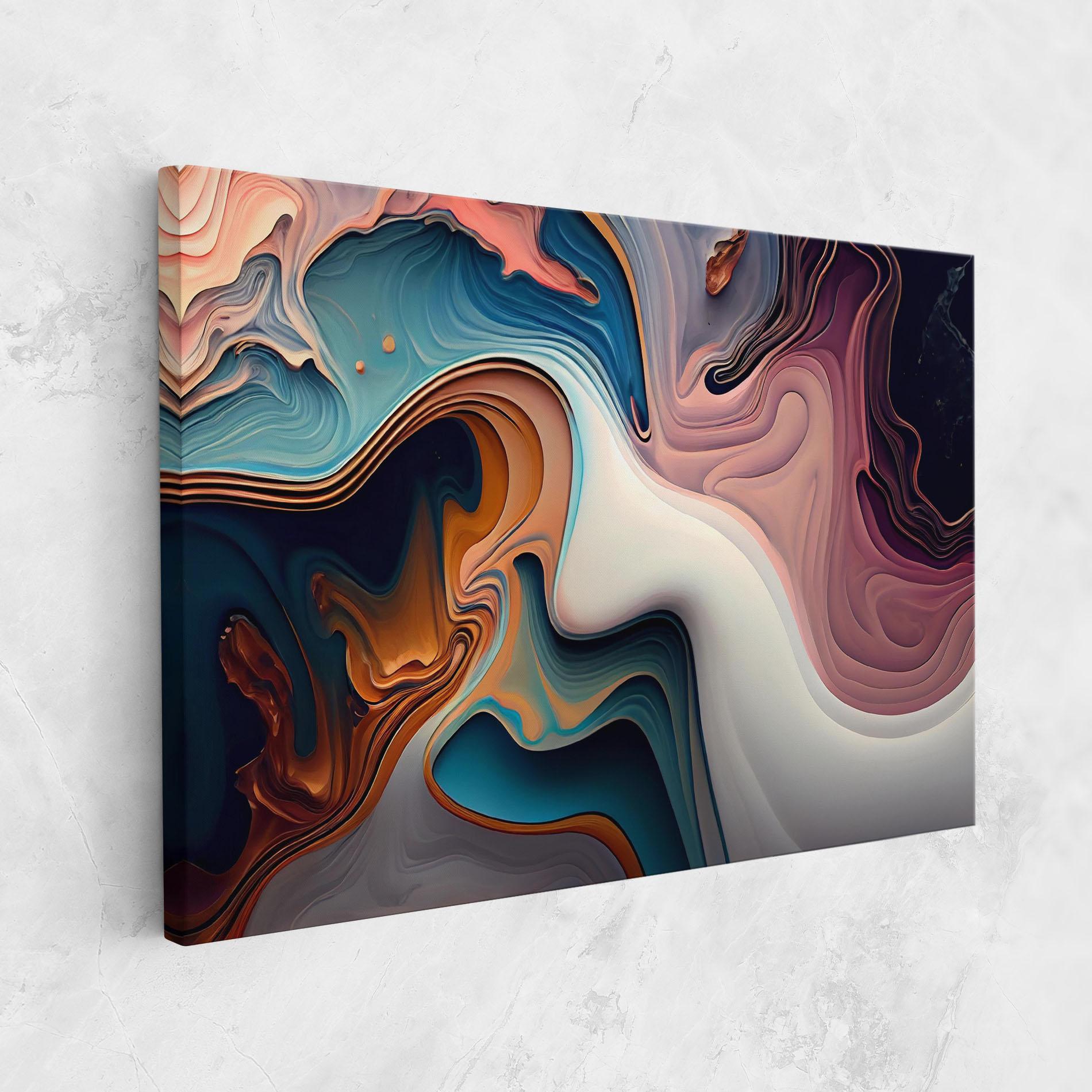 Картина на платно Mixed Colors Marble mockup 1